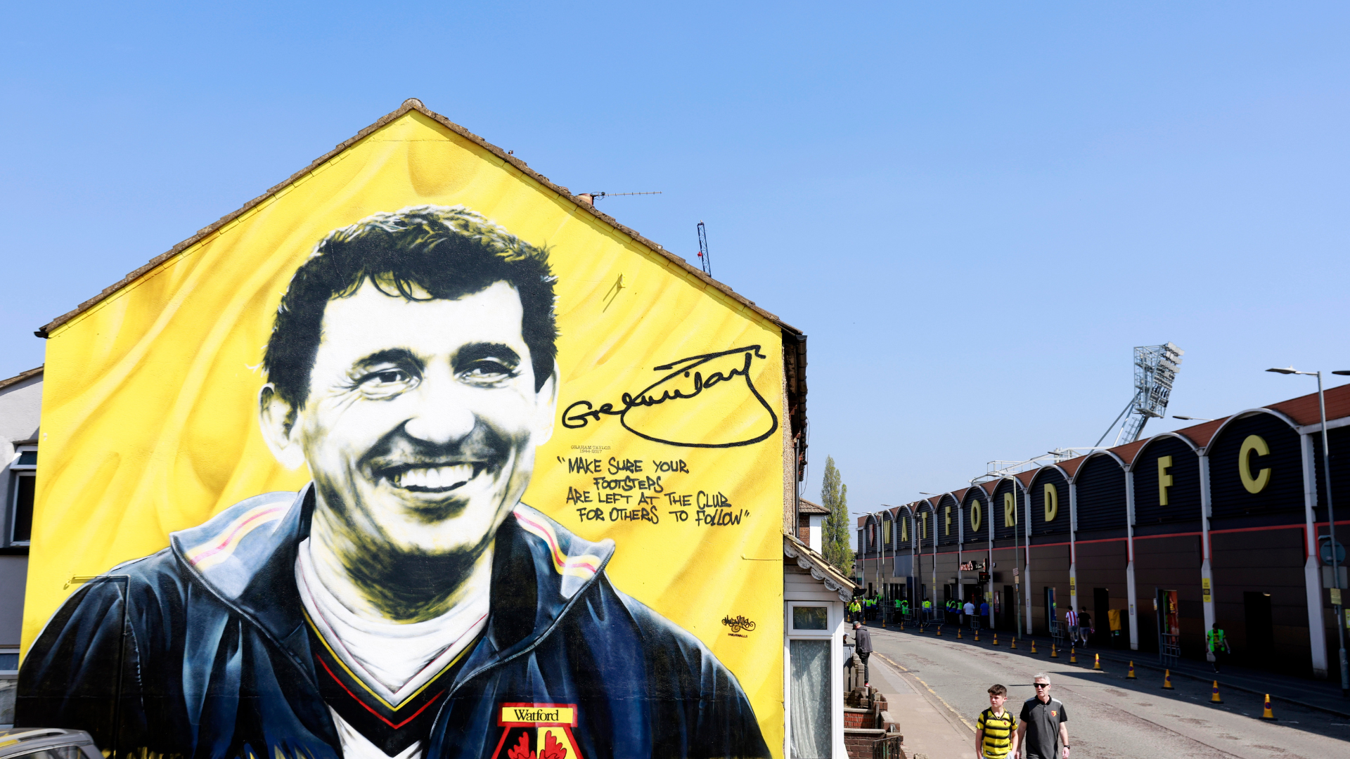 Graham Taylor mural Watford FC
