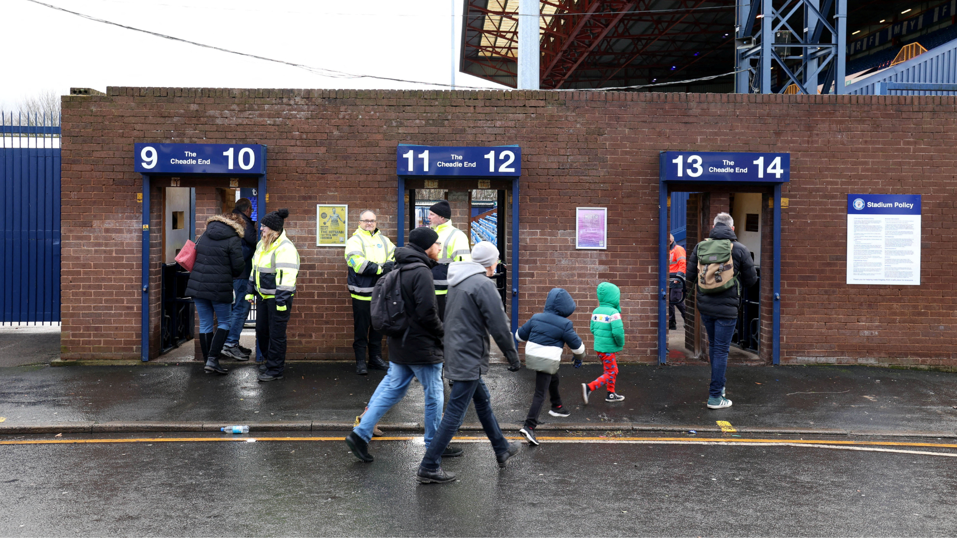 Outside Edgeley Park