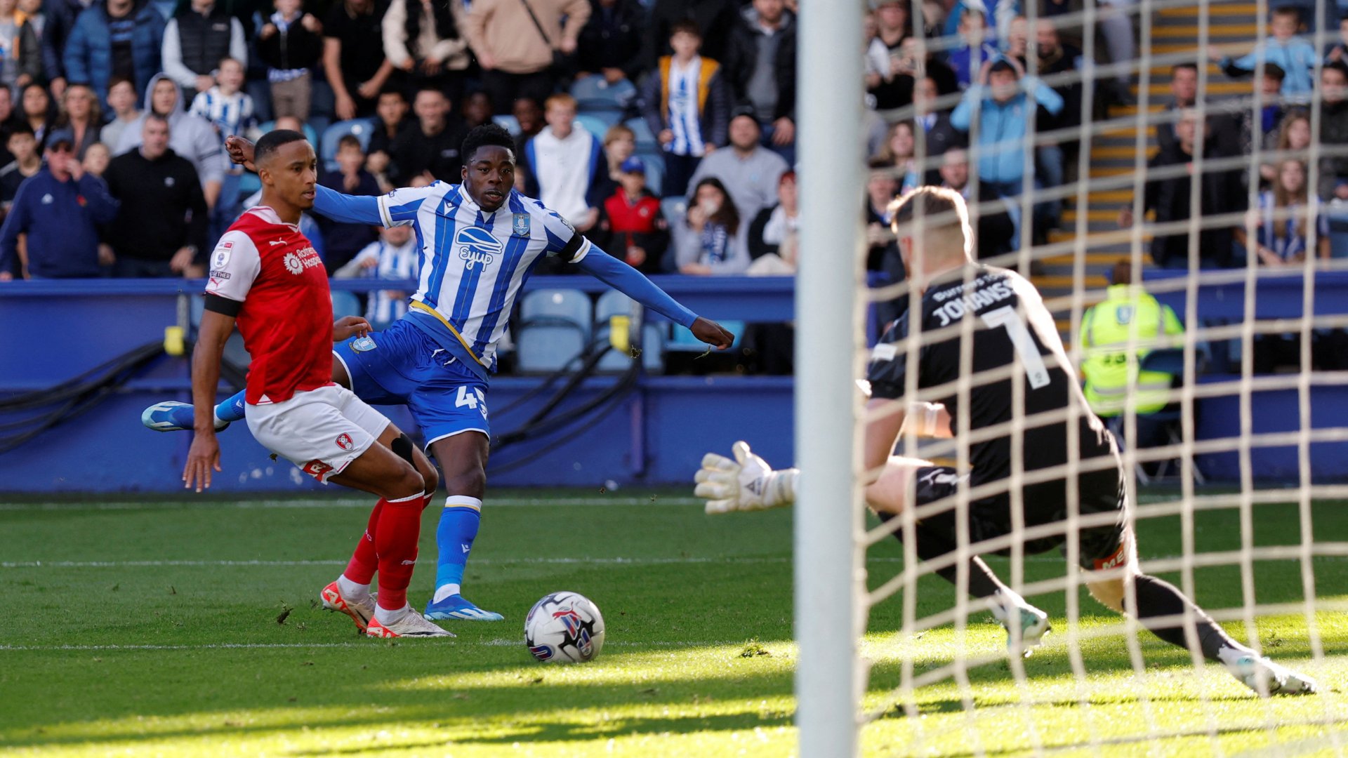 Anthony Musaba taking a shot