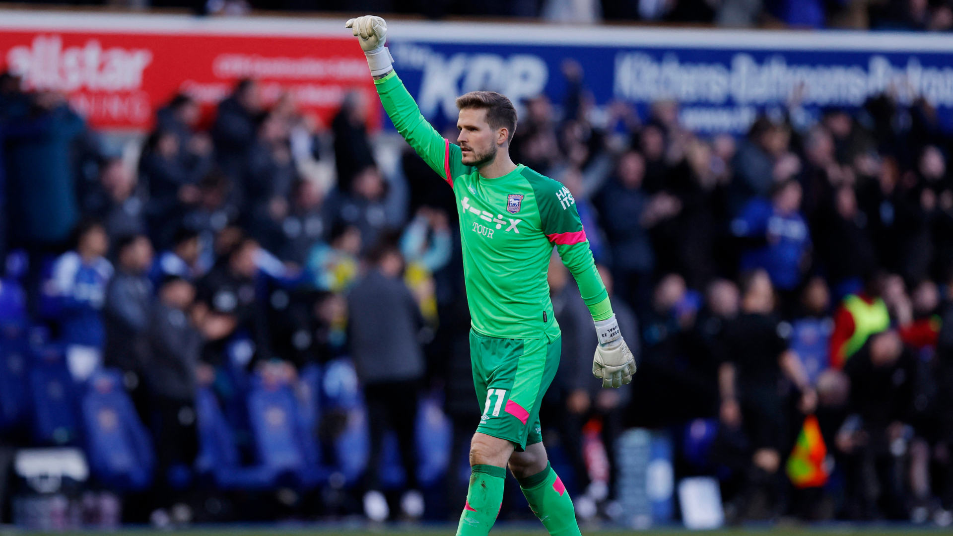 Ipswich goalkeeper Vaclav Hladky