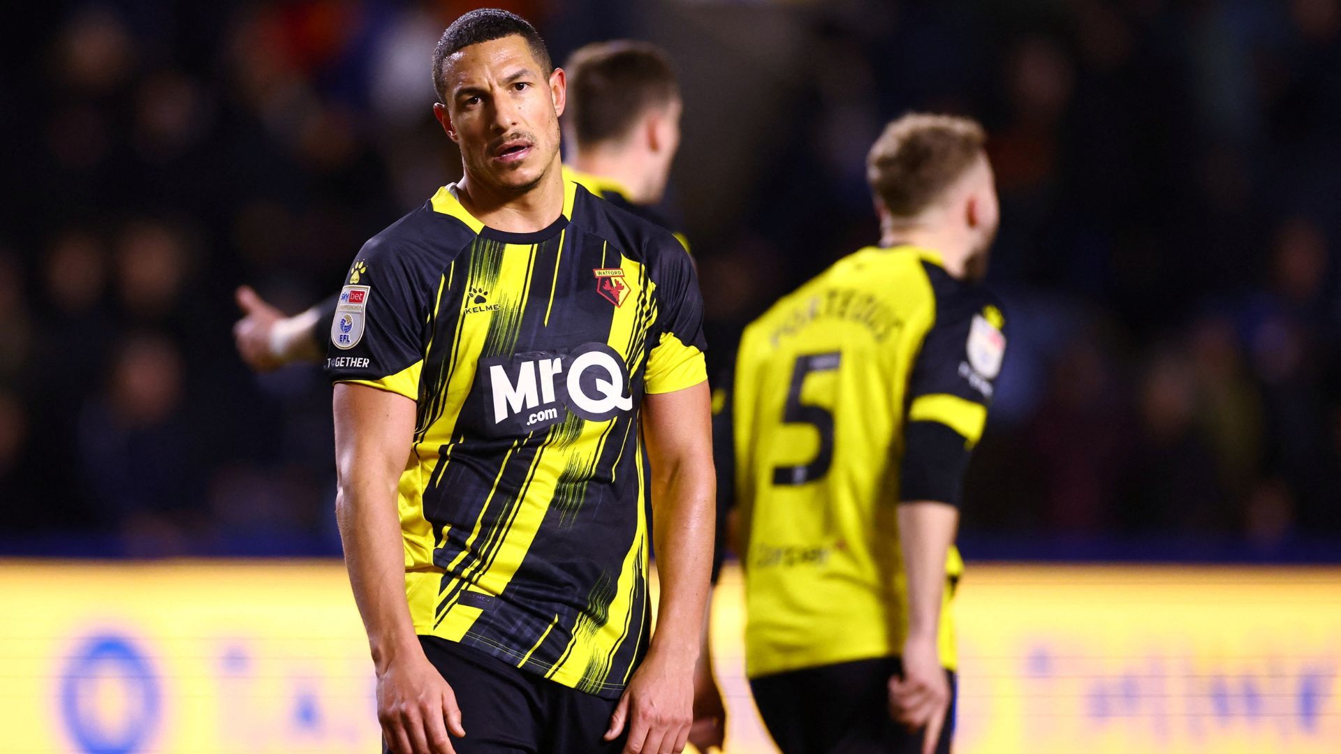 Jake Livermore playing for Watford vs Sheffield Wednesday