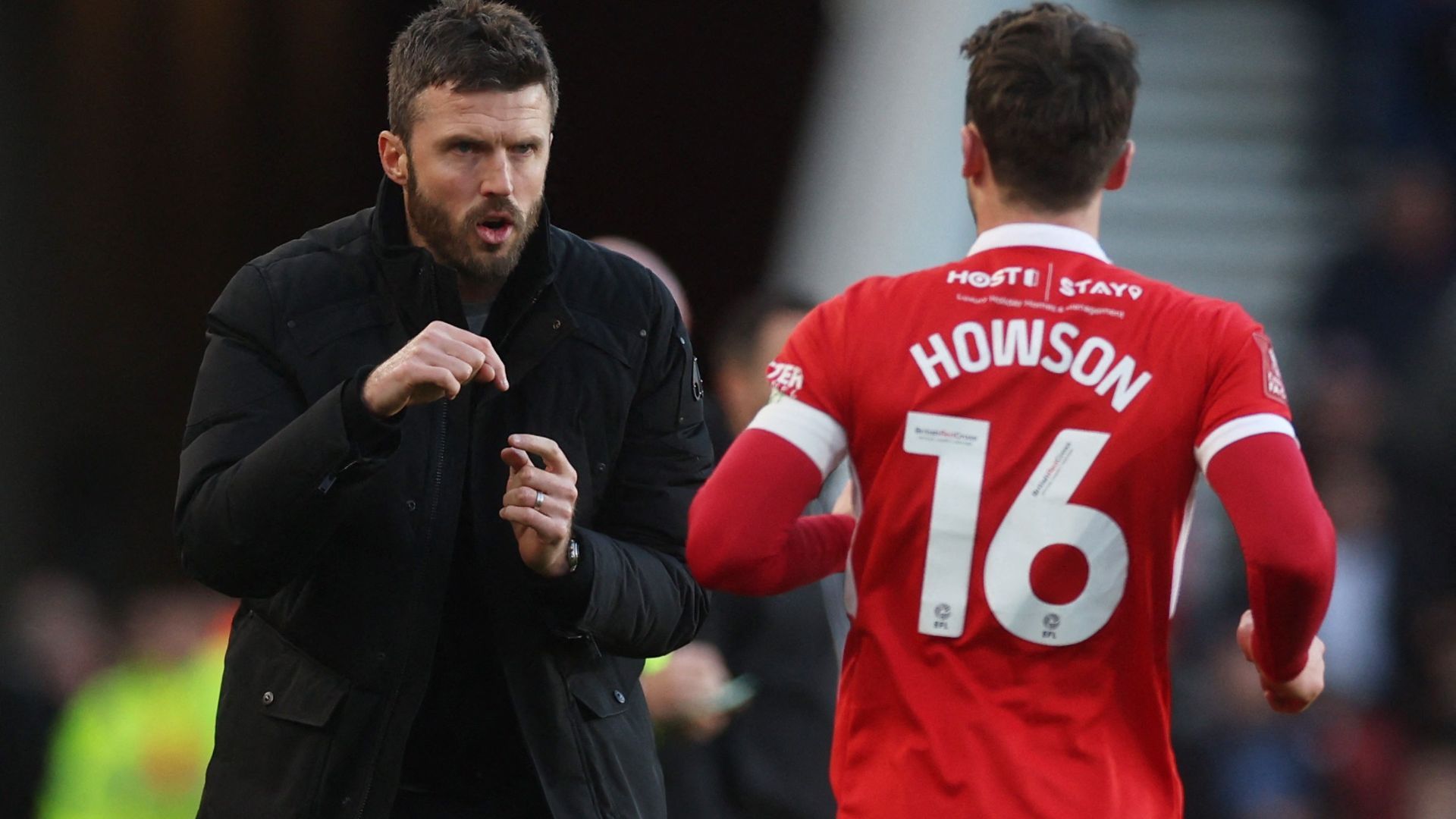 Jonny Howson and Michael Carrick - Middlesbrough FC