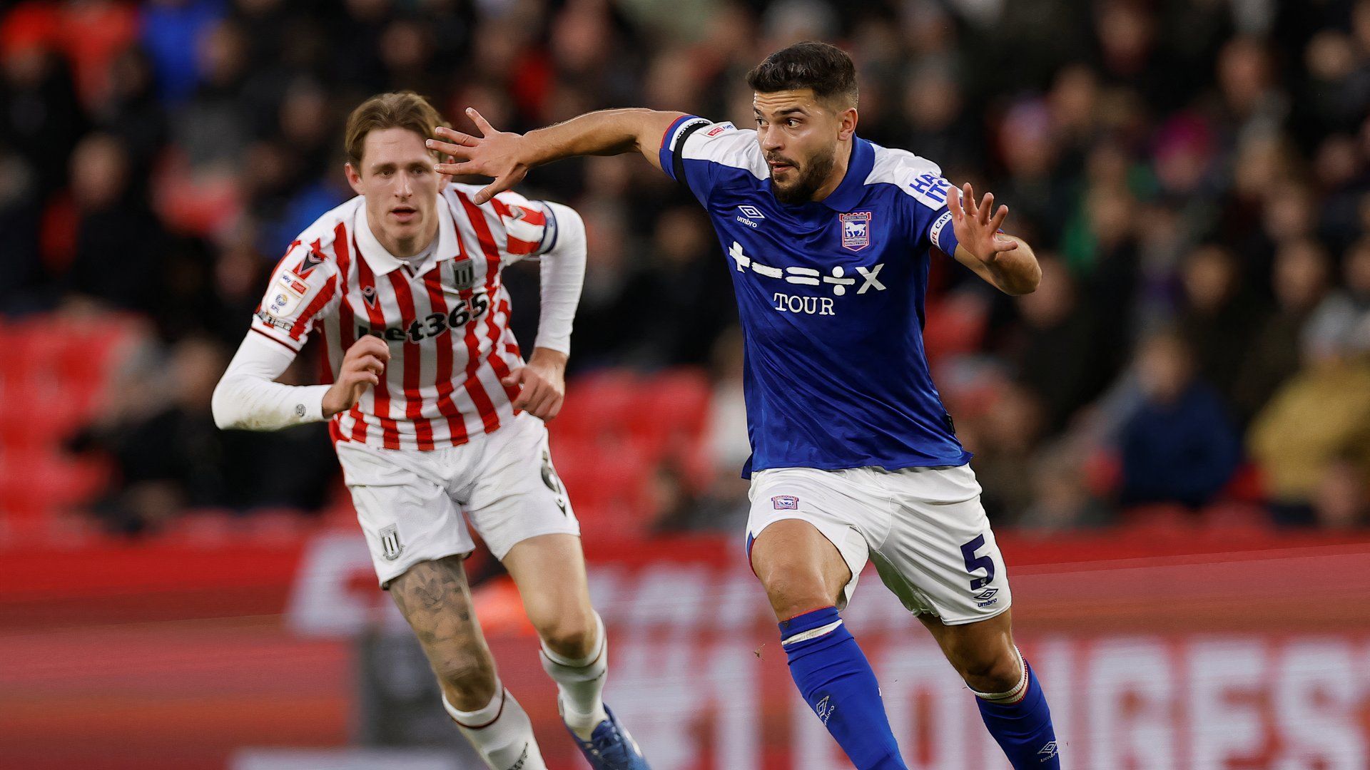 Wouter Burger playing against Ipswich Town