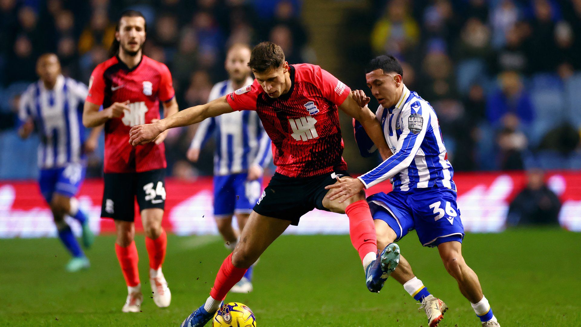 Ian Poveda playing for Sheffield Wednesday