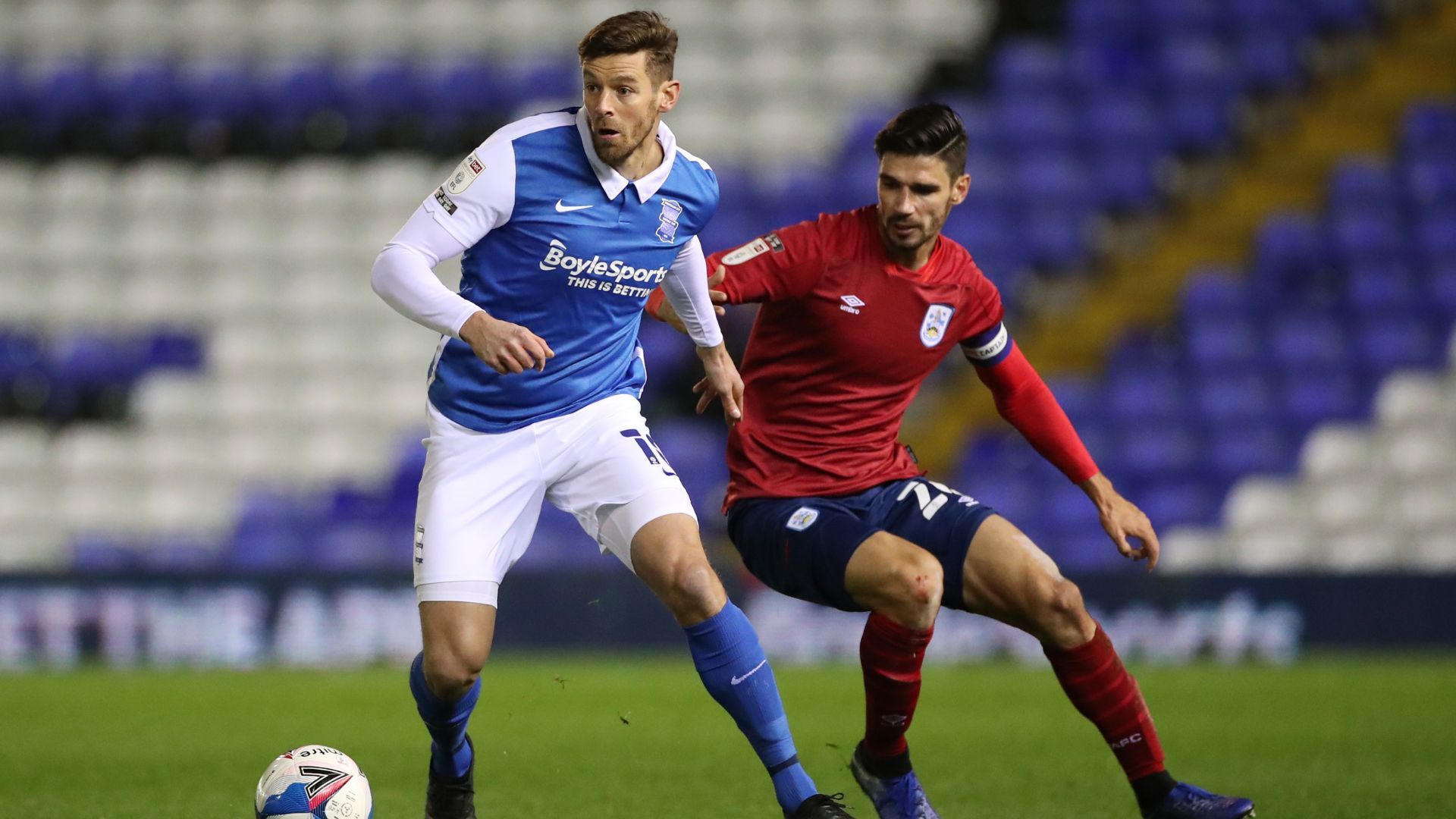 Lukas Jutkiewicz playing for Birmingham City