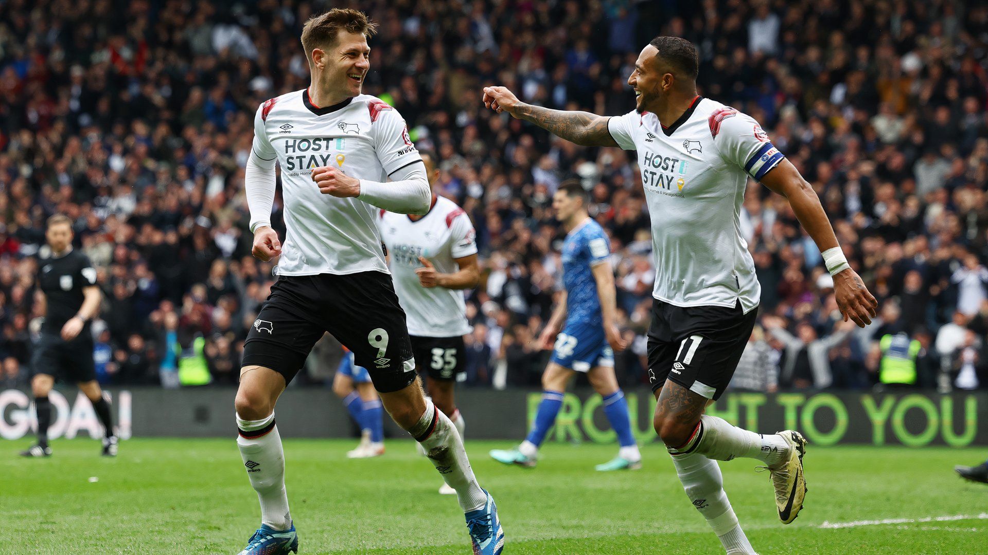 Mendez-Laing and James Collins Derby County