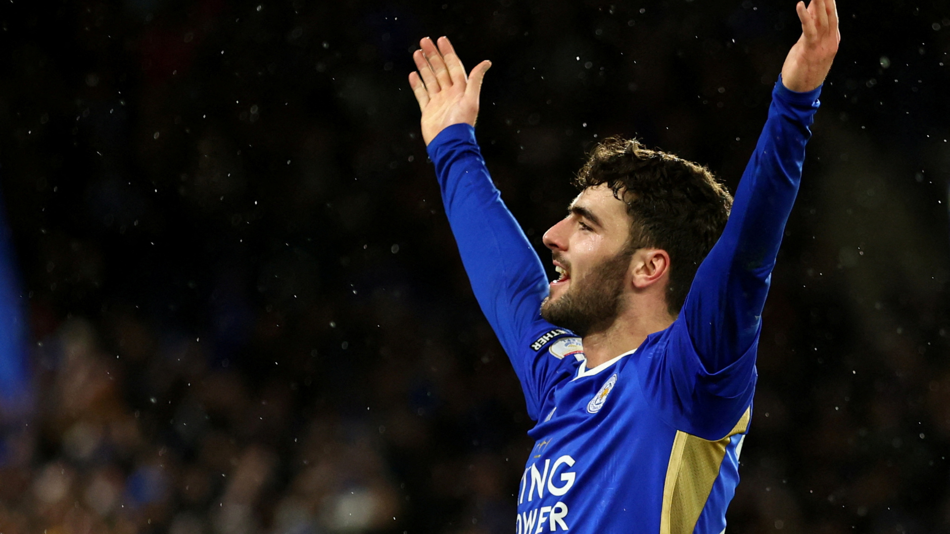  Leicester City's Tom Cannon celebrates a goal
