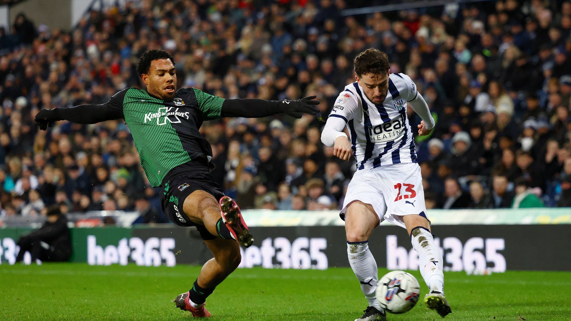 Mikey Johnston playing West Bromwich Albion's win over Coventry City