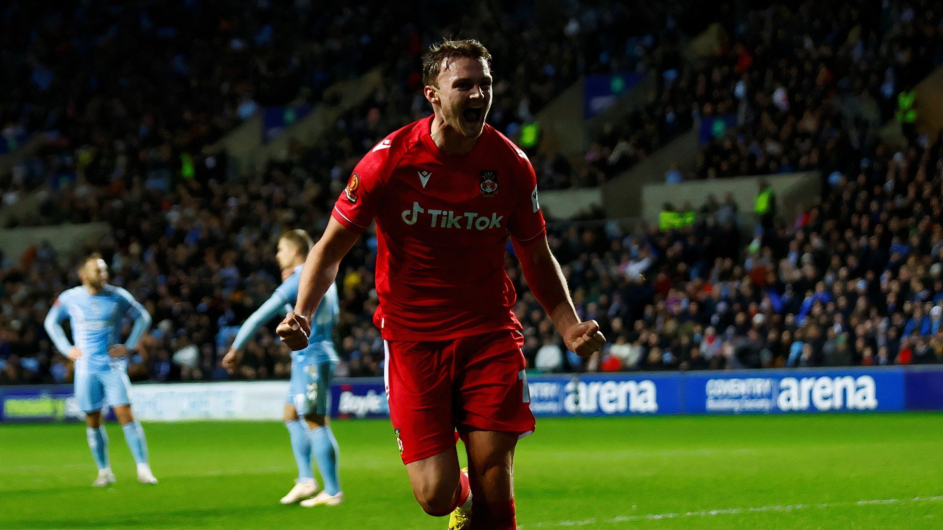 Wrexham AFC striker Sam Dalby