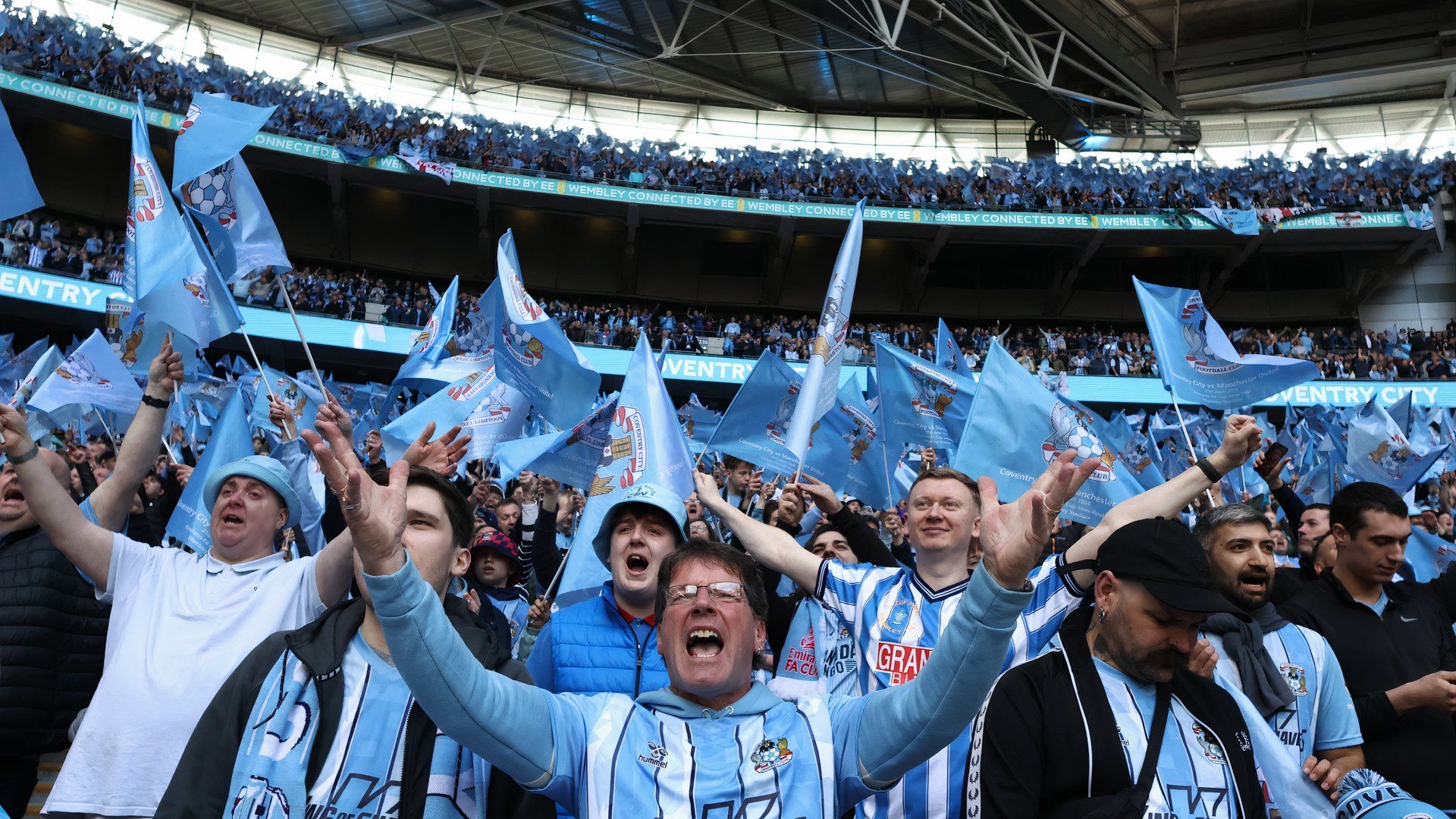 Coventry fans Wembley