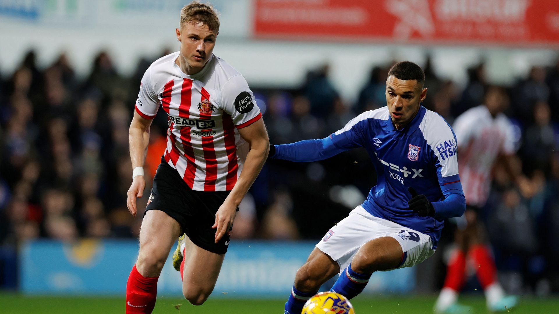 Dan Ballard for Sunderland against Ipswich Town