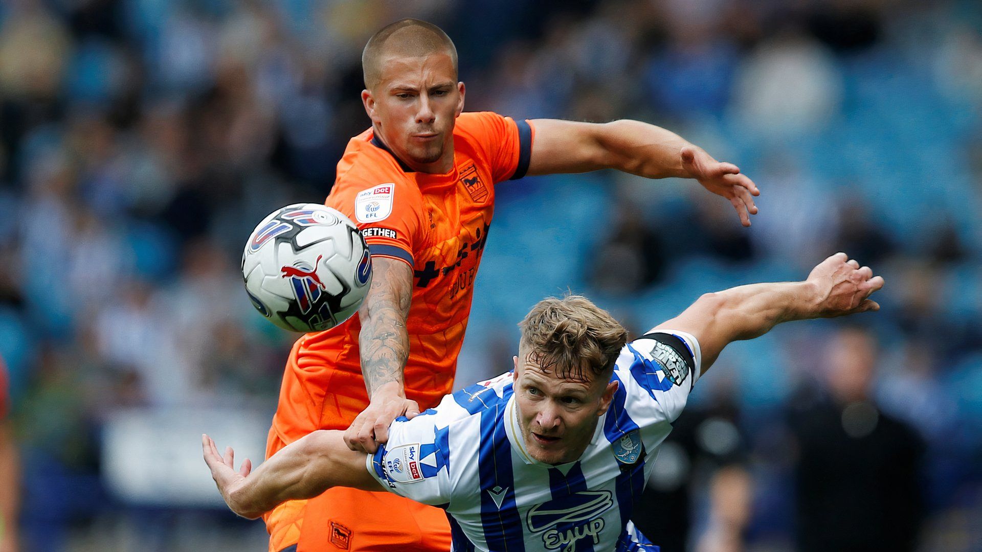 Michael Smith playing for Sheffield Wednesday