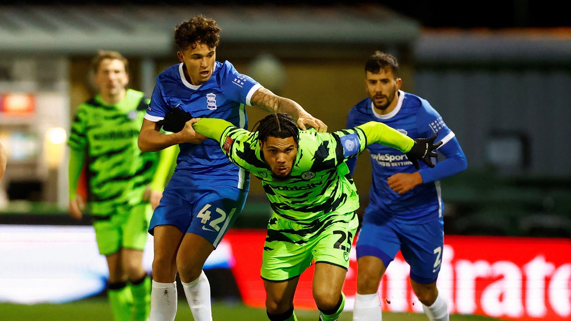 Alfie Chang playing for Birmingham City