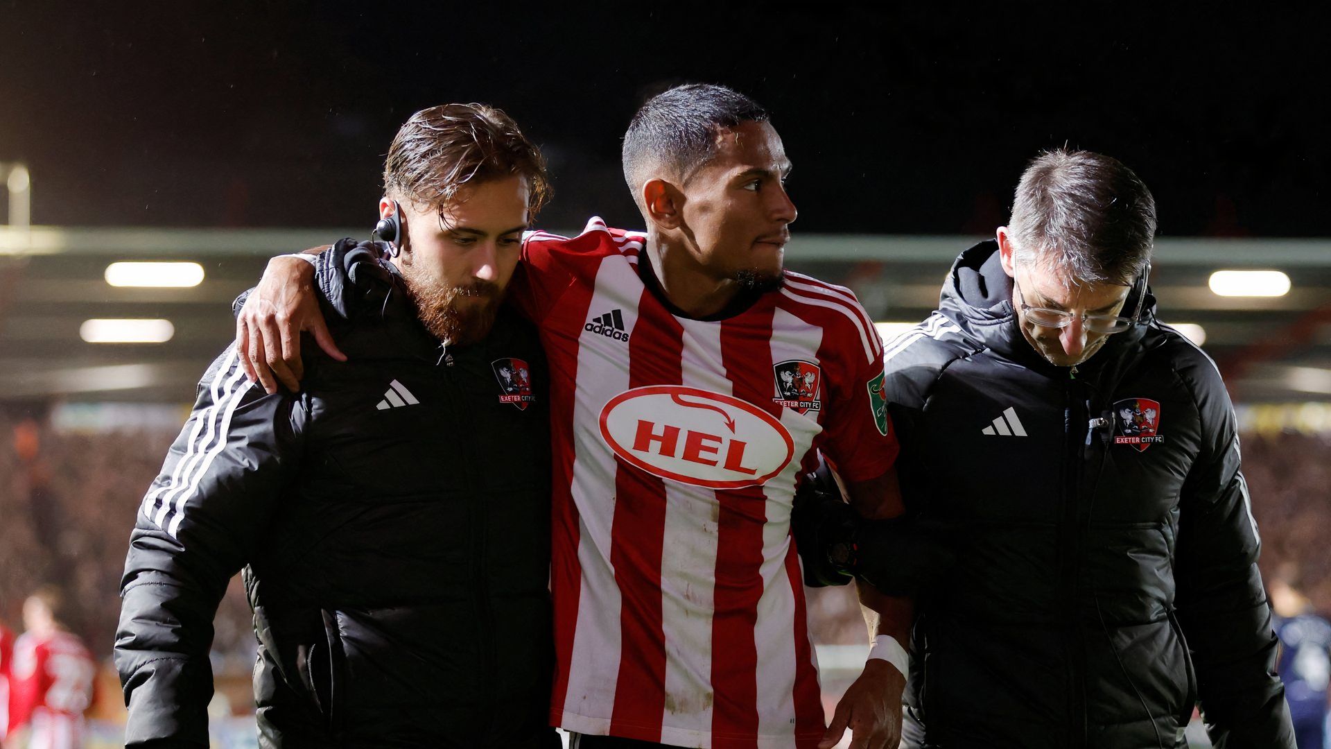 Demetri Mitchell Exeter City injury injured