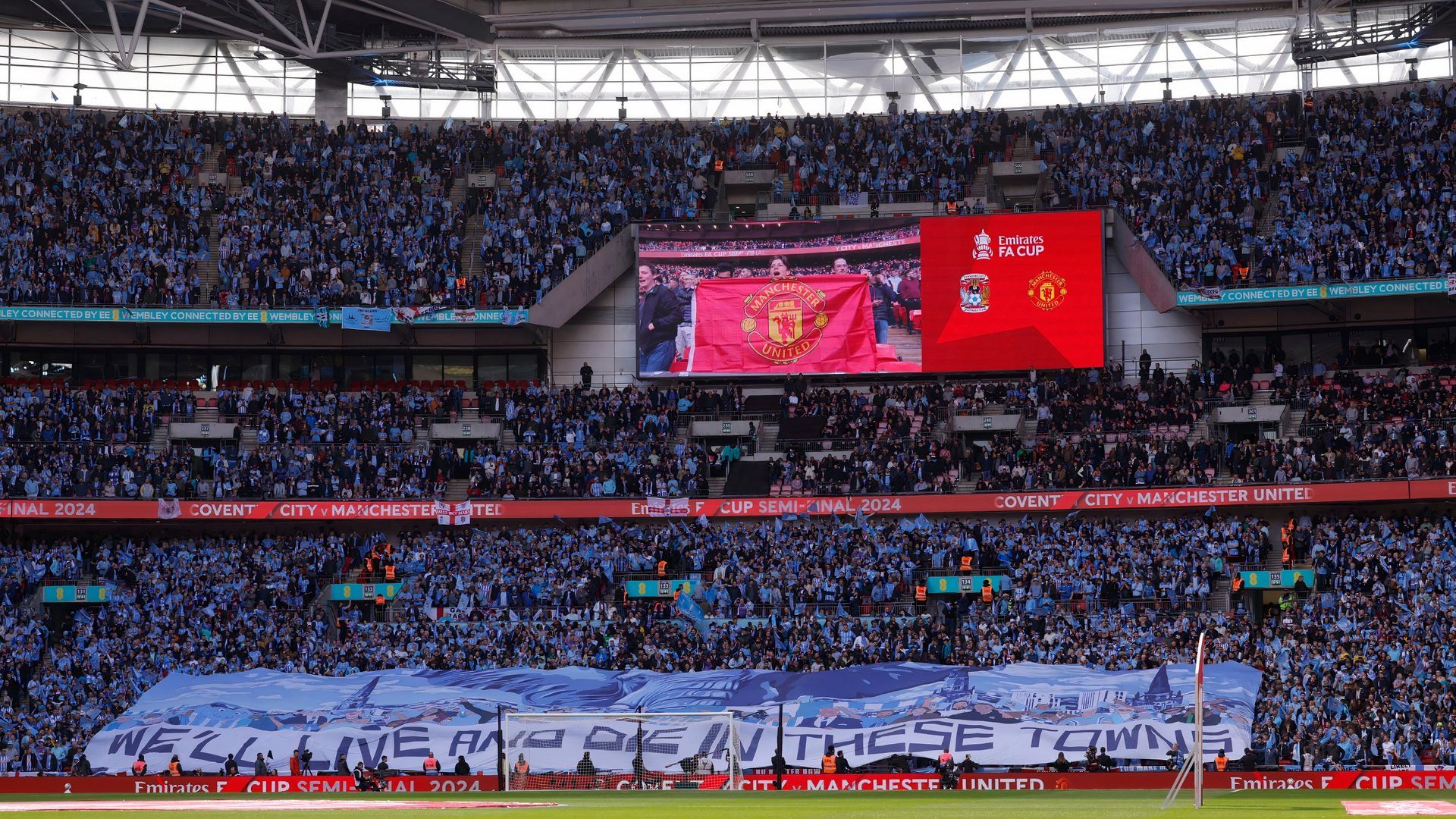 Coventry City supporters ahead of the FA Cup semi-final