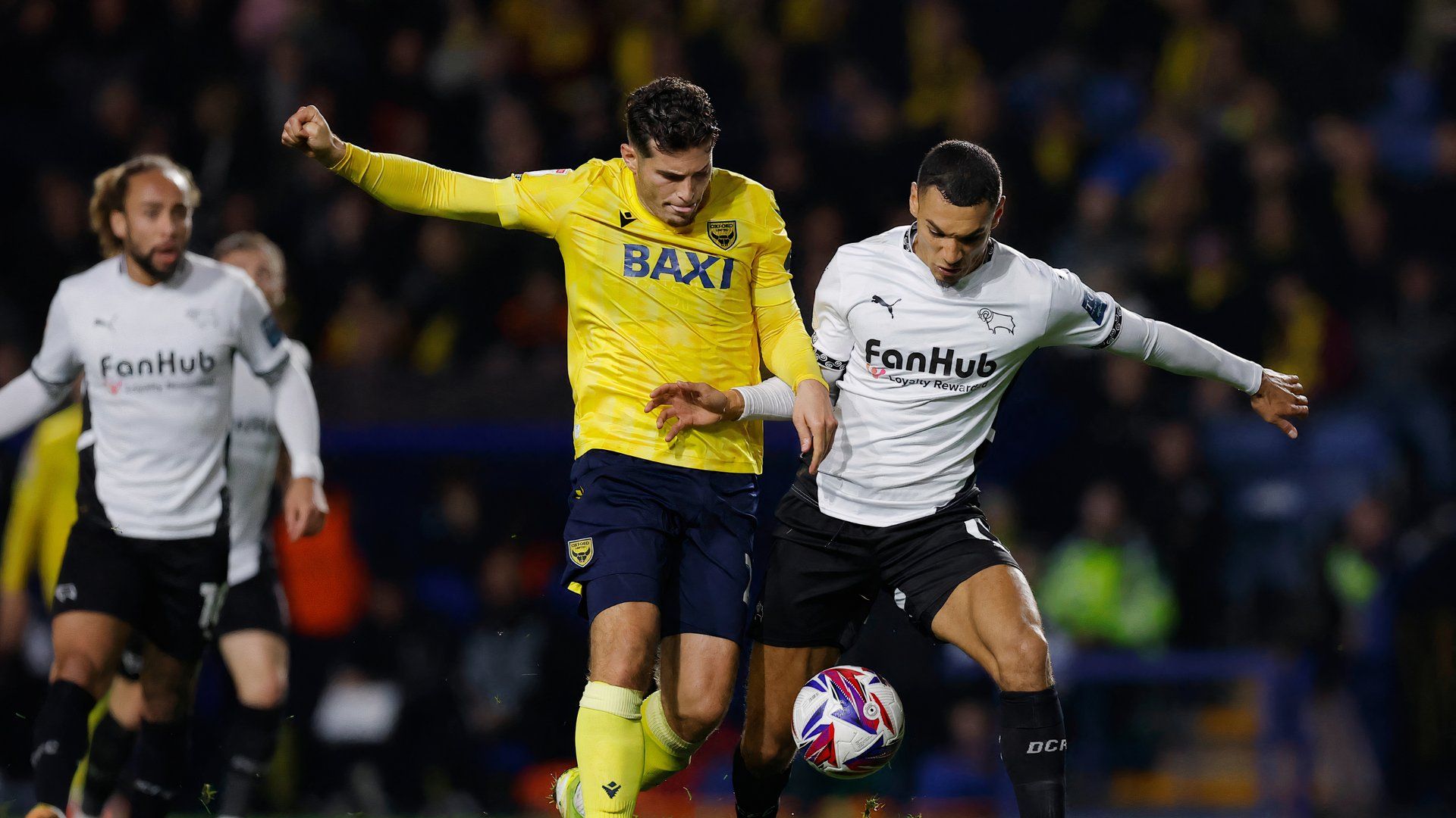 Kayden Jackson, Ruben Rodrigues, Oxford United v Derby County