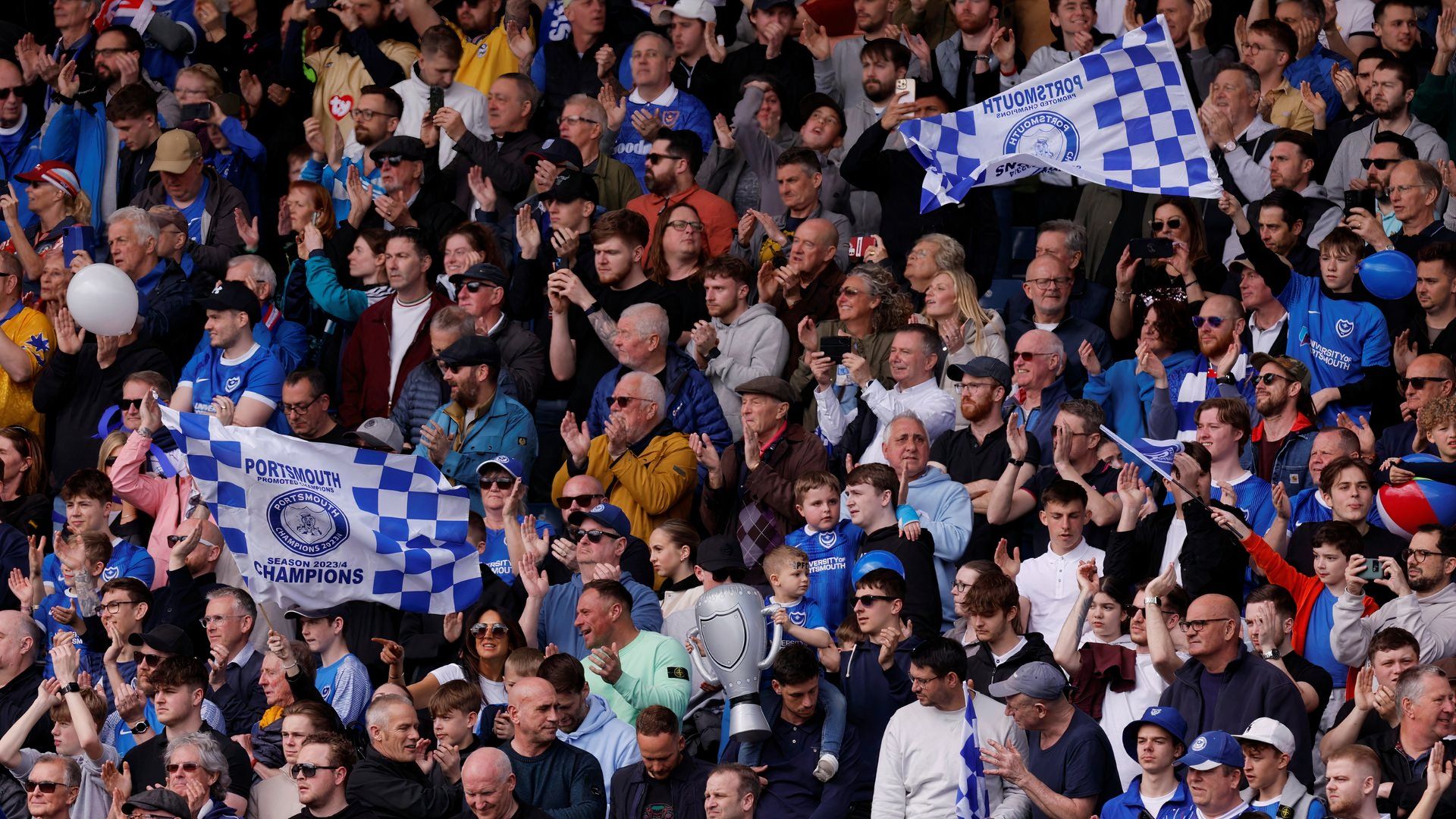 Portsmouth supporters at Fratton Park