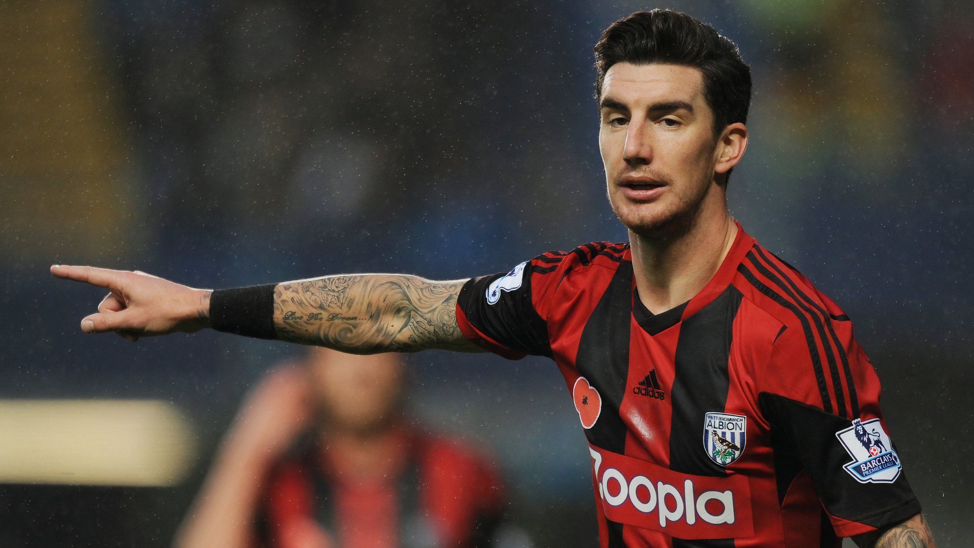 Liam Ridgewell playing for West Brom