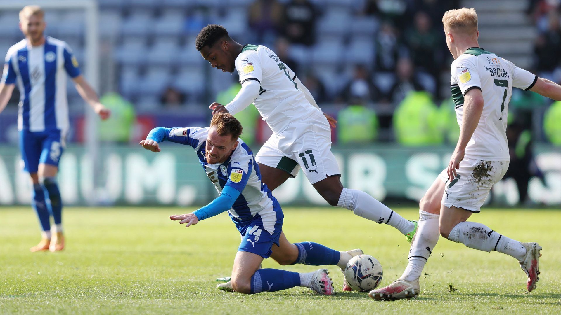 Niall Ennis during his time at Plymouth Argyle