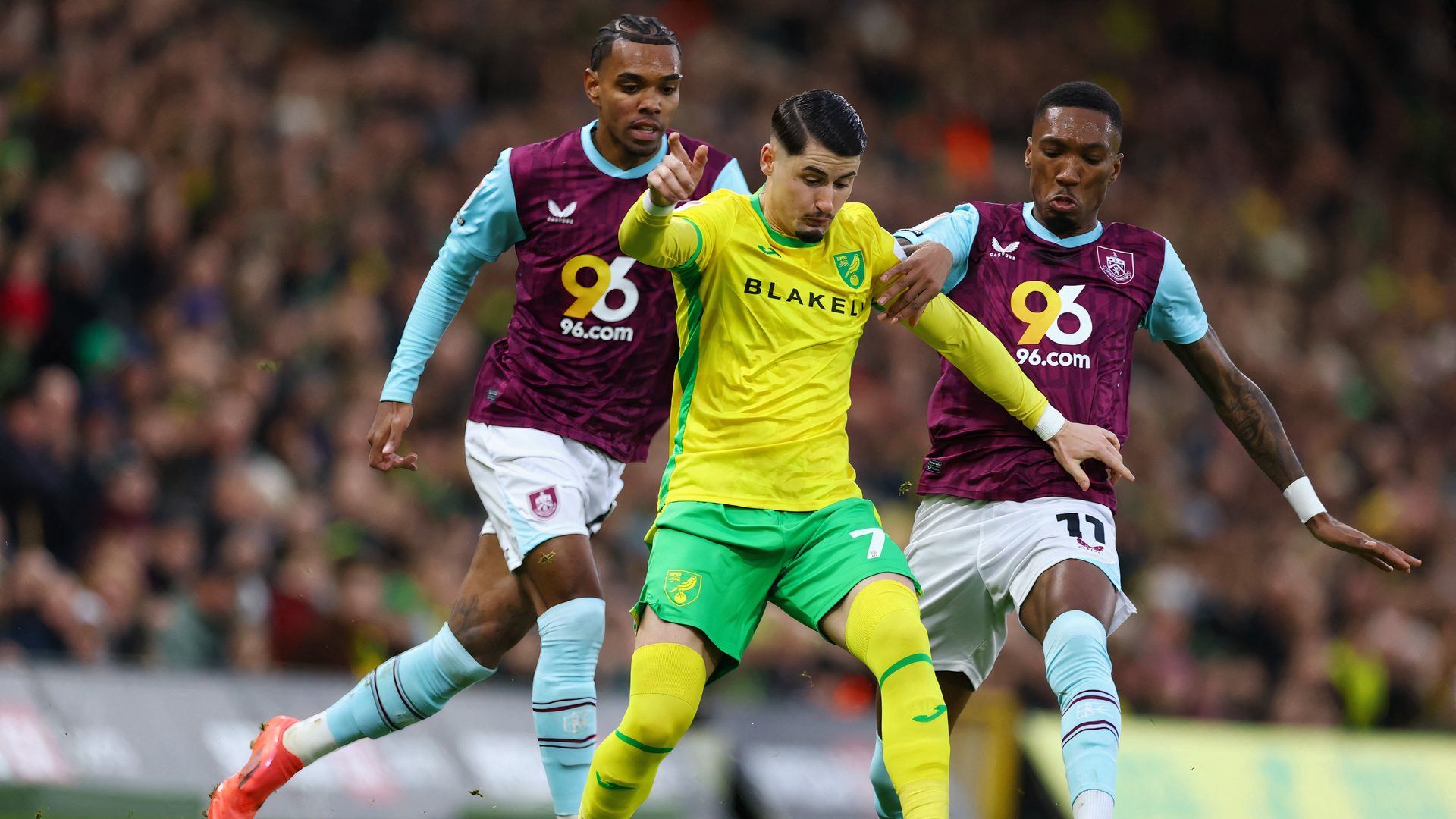 Borja Sainz of Norwich City vs Burnley