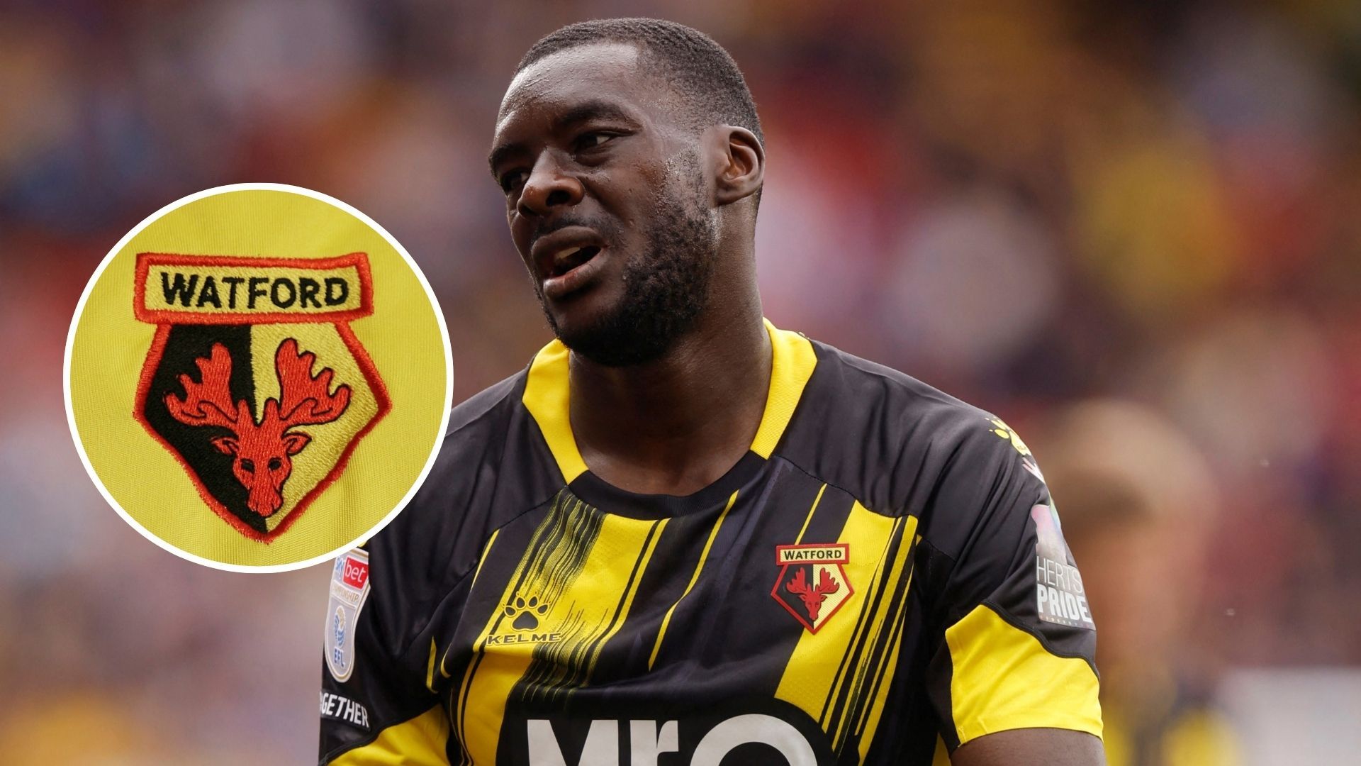 Ken Sema & Watford badge (bubble image)