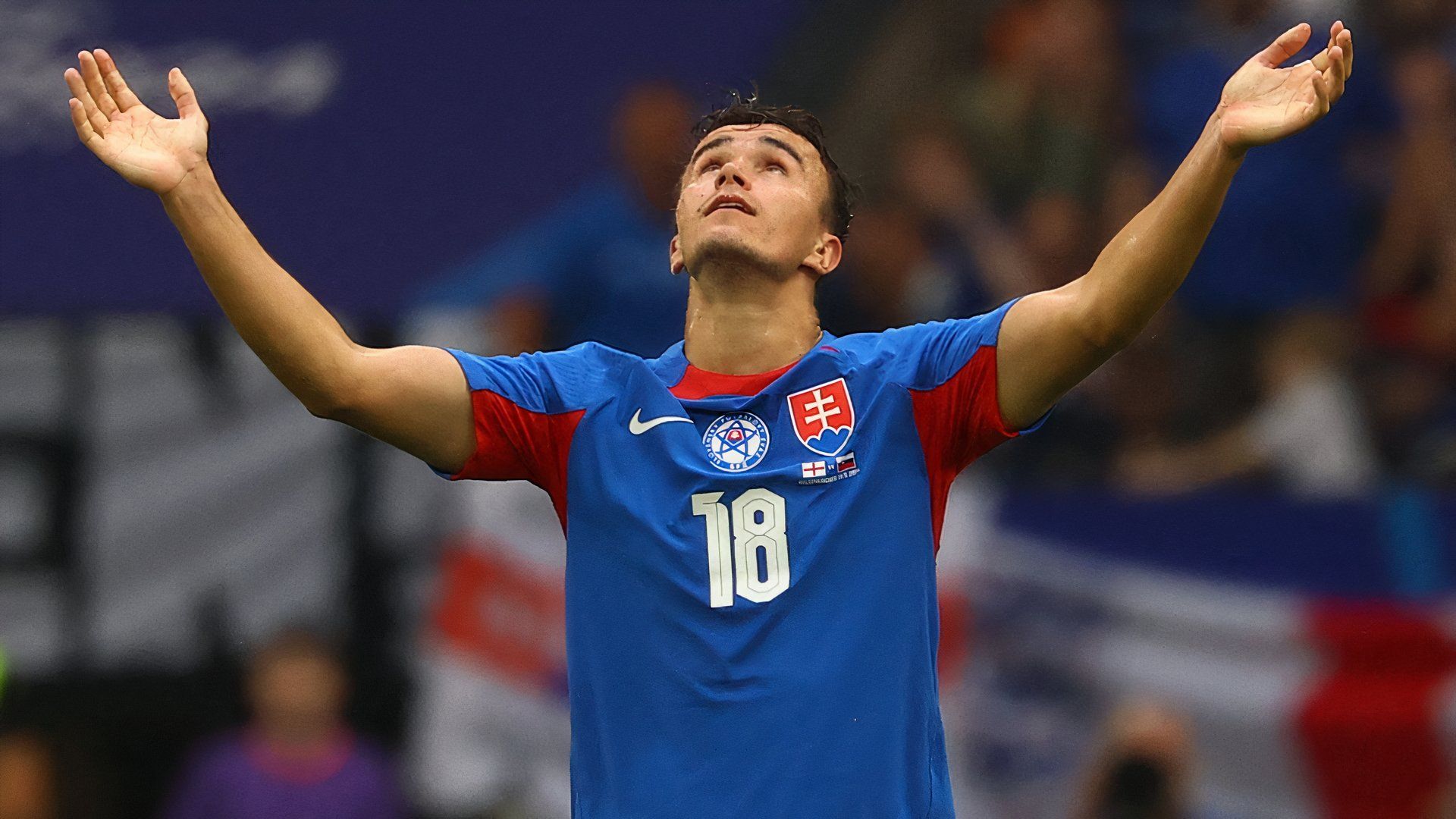 Slovakia's David Strelec - Euro 2024 - v England