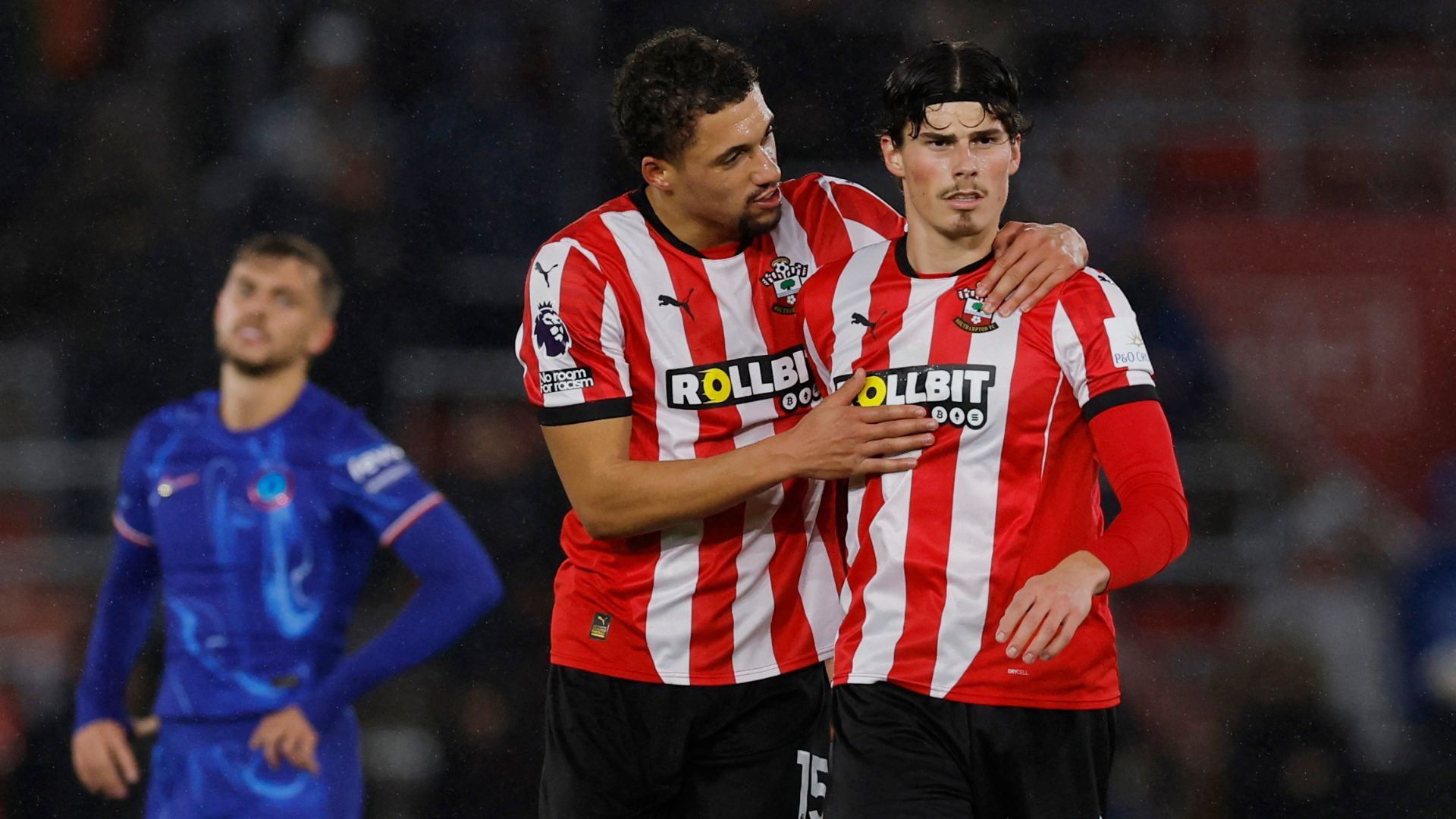 Premier League - Southampton v Chelsea - Ronnie Edwards and Nathan Wood