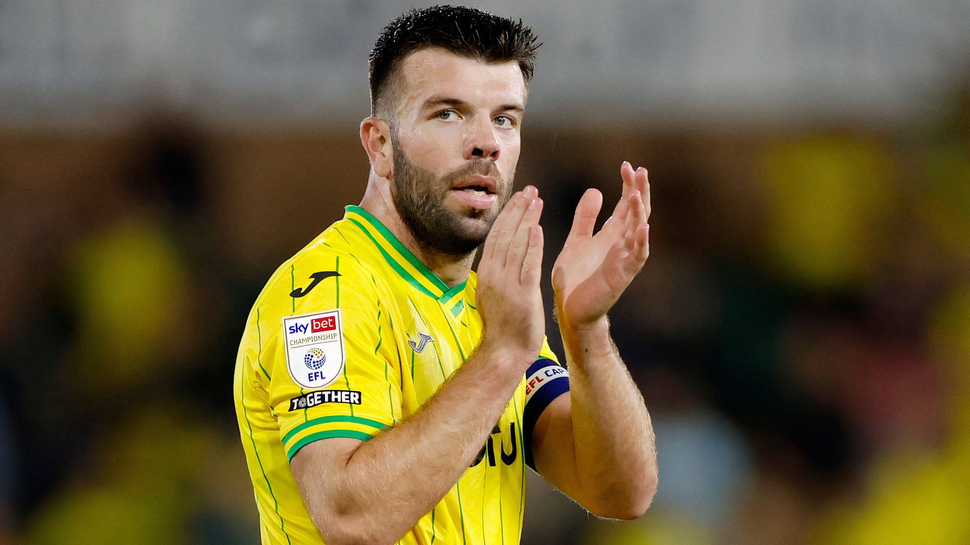 Grant Hanley playing for Norwich City in 2022