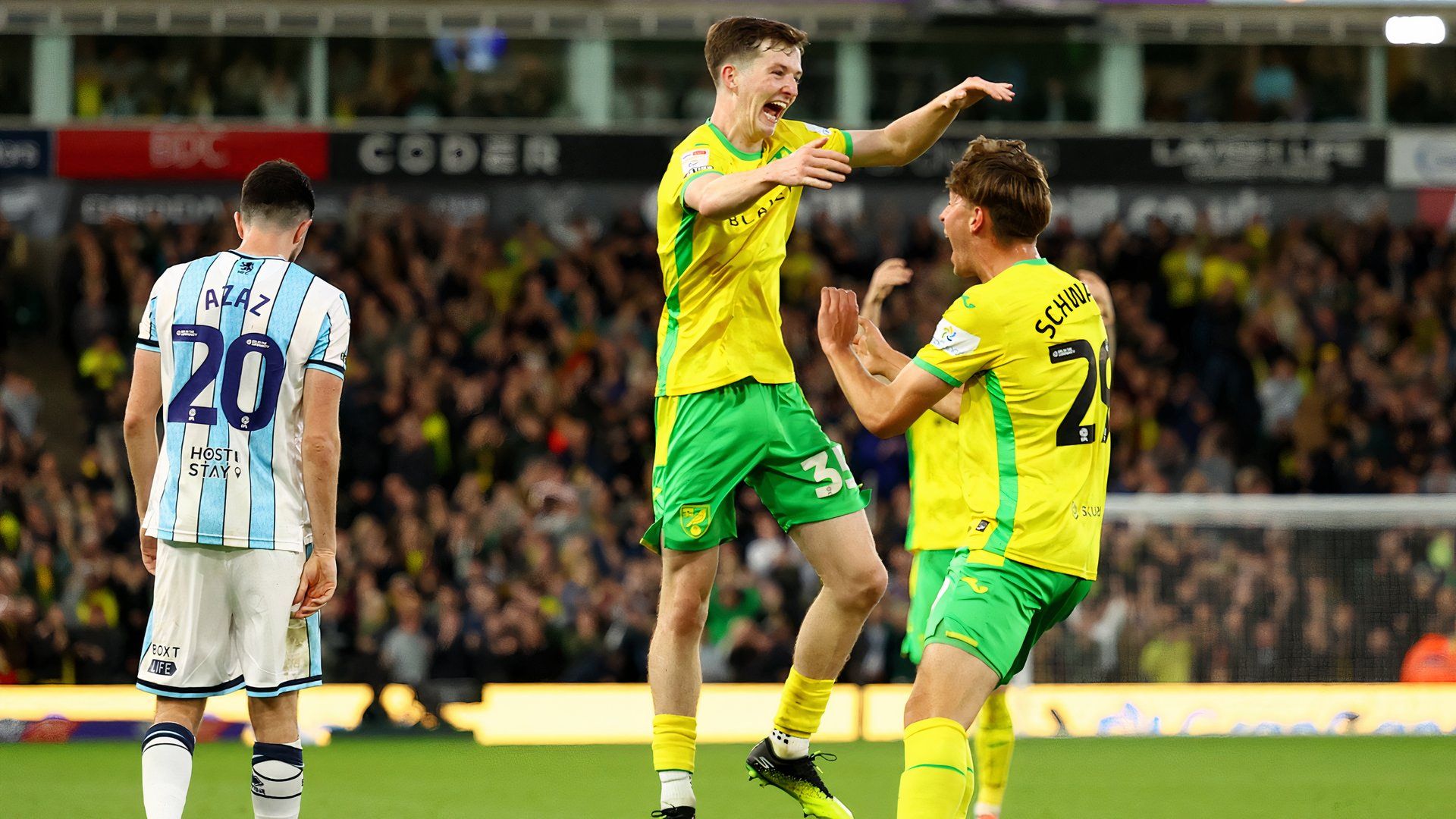 Kellen Fisher scores for Norwich City vs Middlesbrough