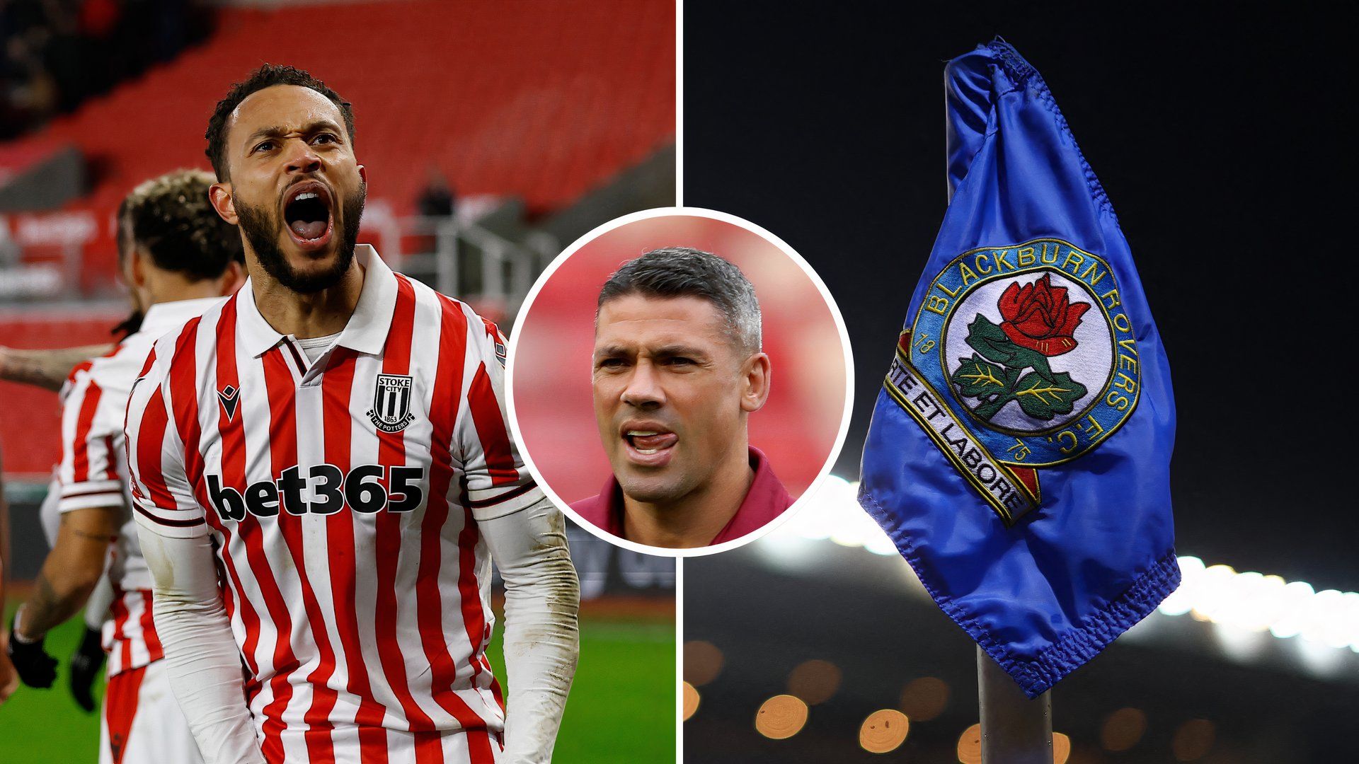 Lewis Baker x Blackburn Rovers Flag x Jonathan Walters