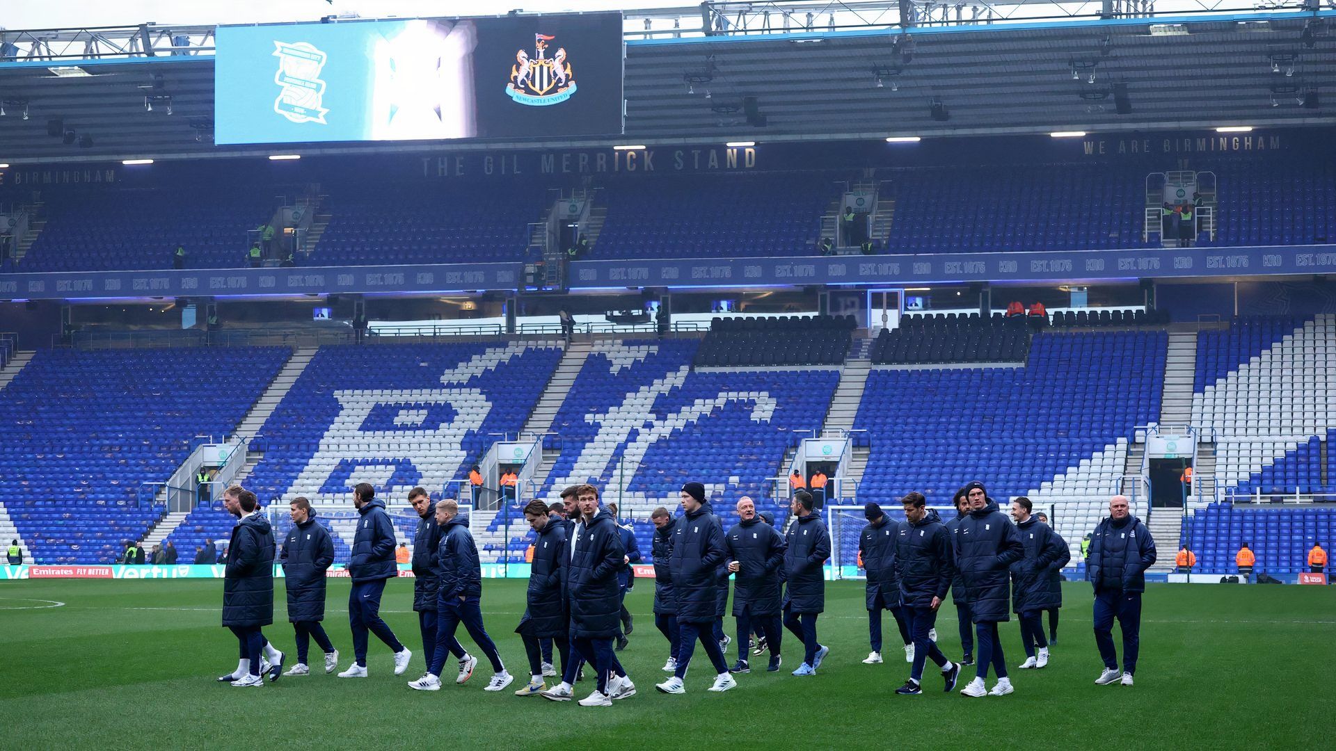 Birmingham City's squad at St Andrew's @ Knighthead Park