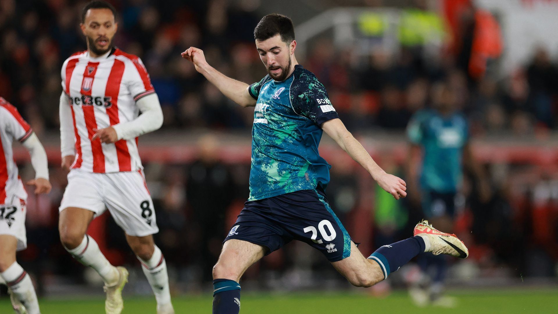Middlesbrough's Finn Azaz scores v Stoke City