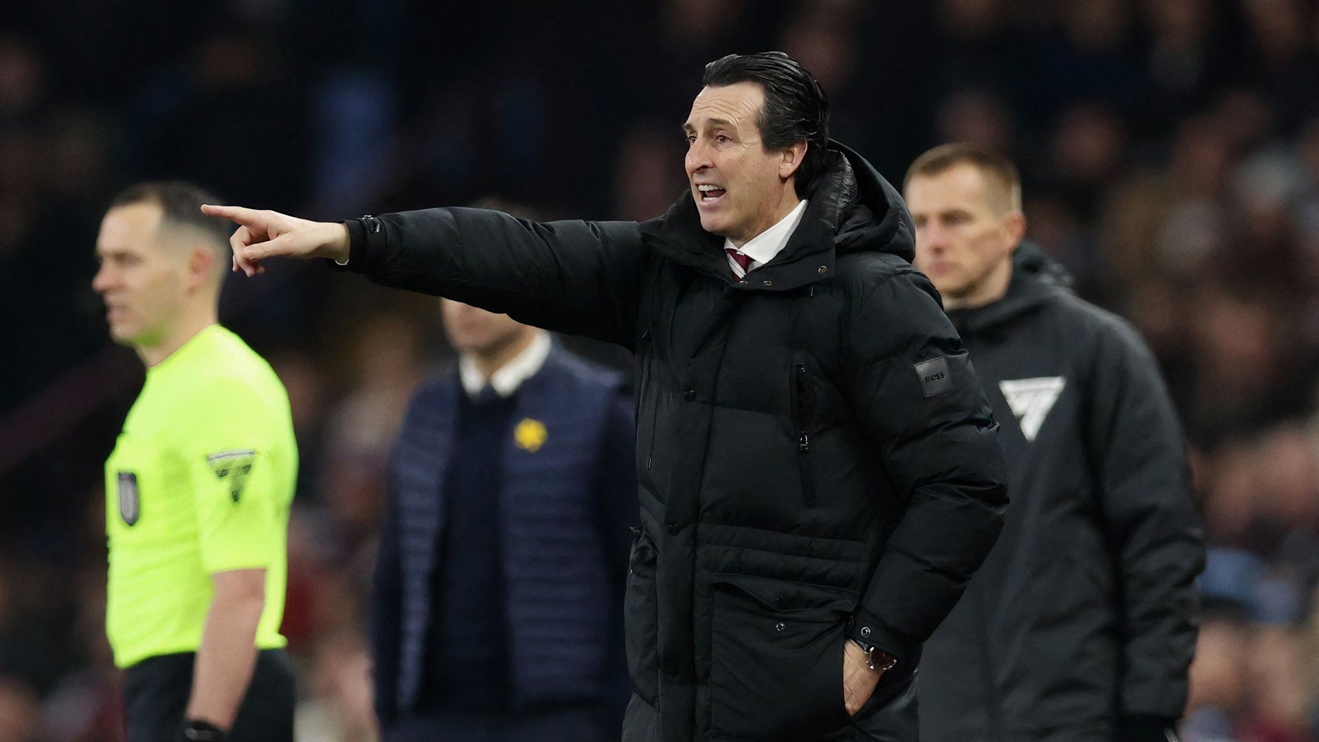 Unai Emery during Aston Villa 2-0 Cardiff City