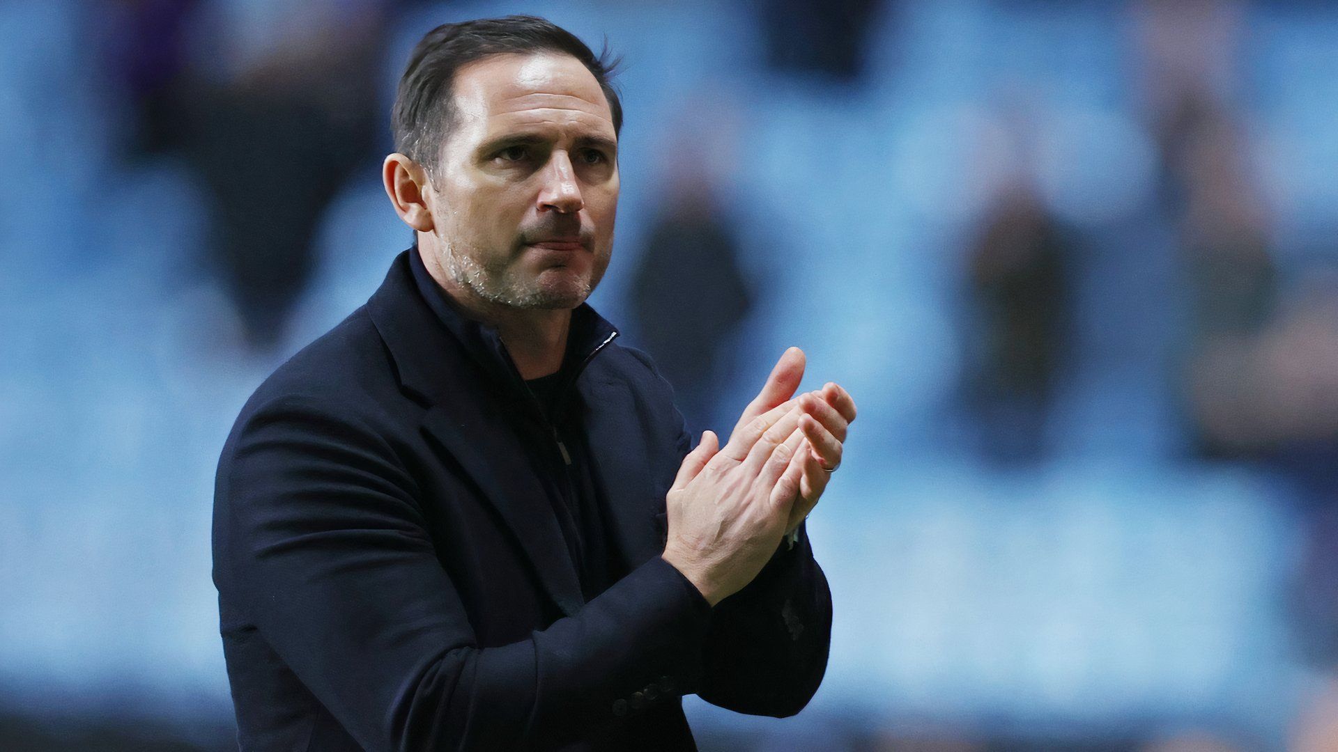 Frank Lampard applauds the Coventry City support