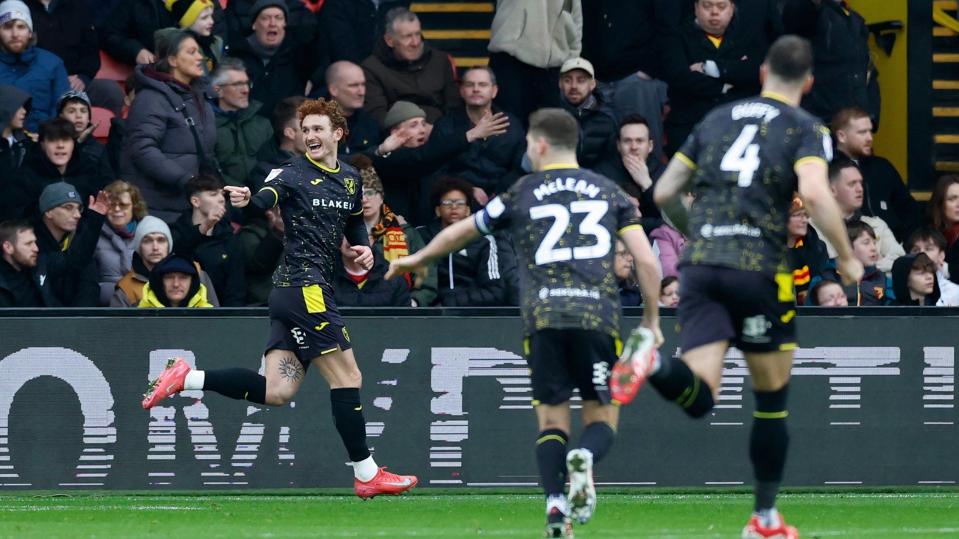 Josh Sargent scores for Norwich City vs Watford