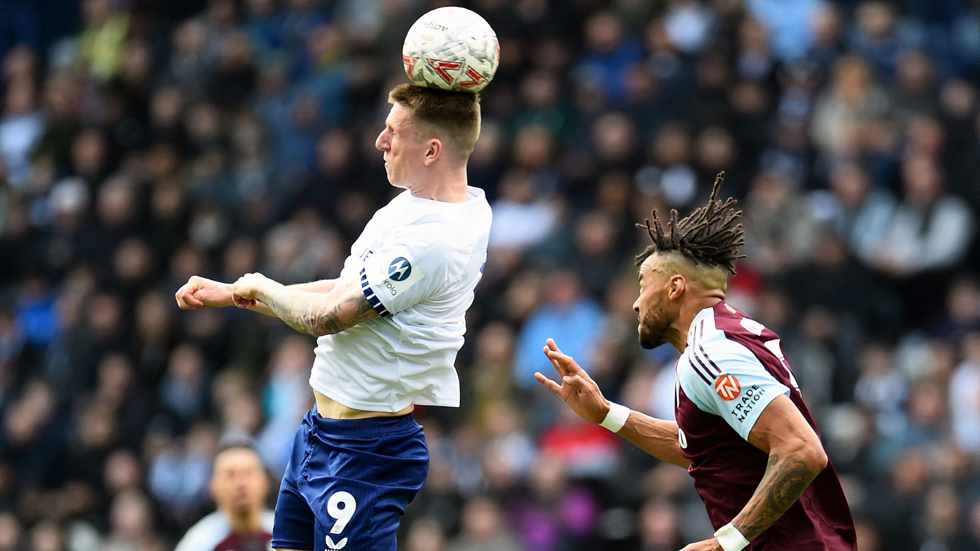 Emil Riis of Preston North End vs Aston Villa