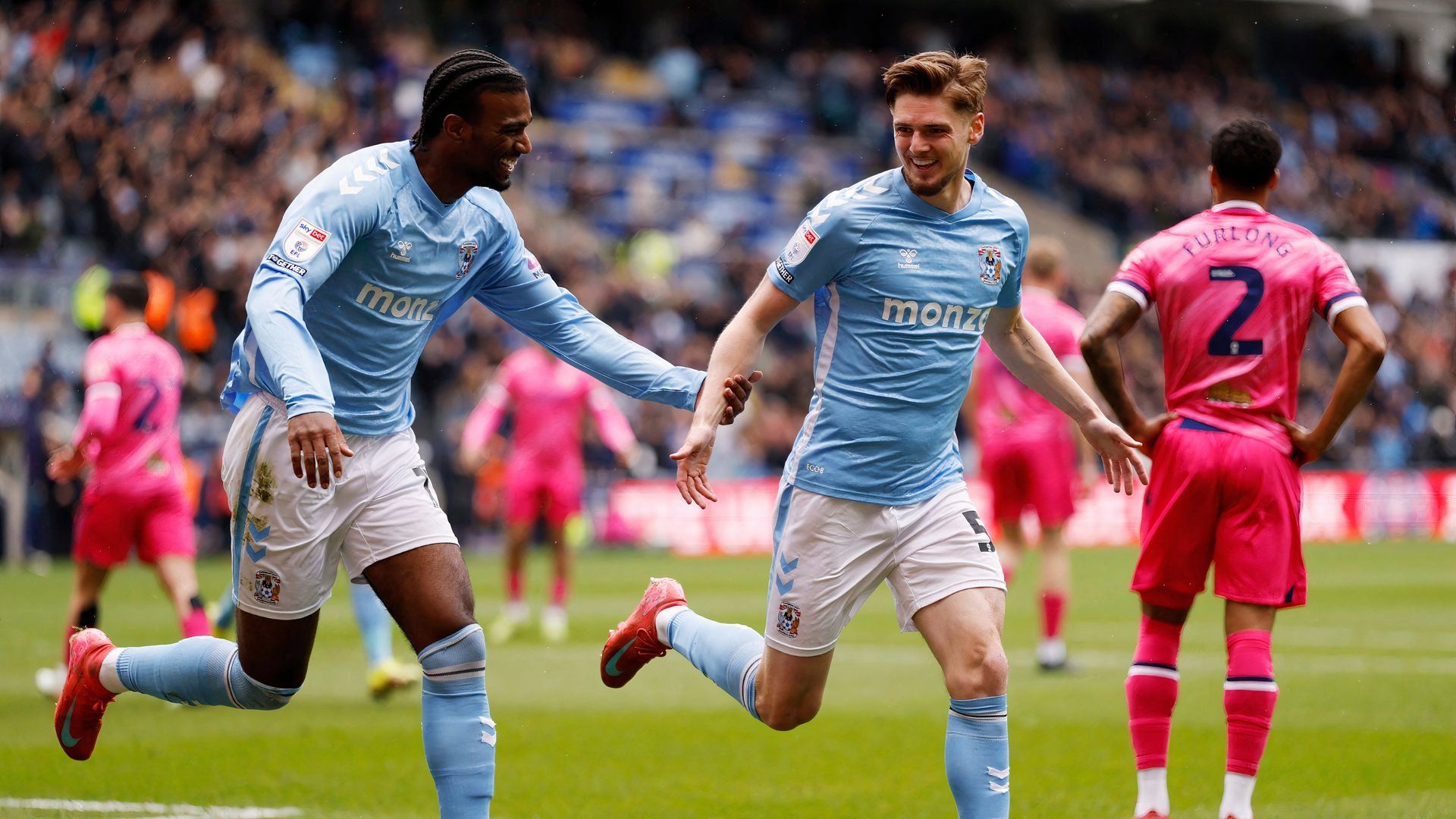 Jack Rudoni scores for Coventry City vs West Brom