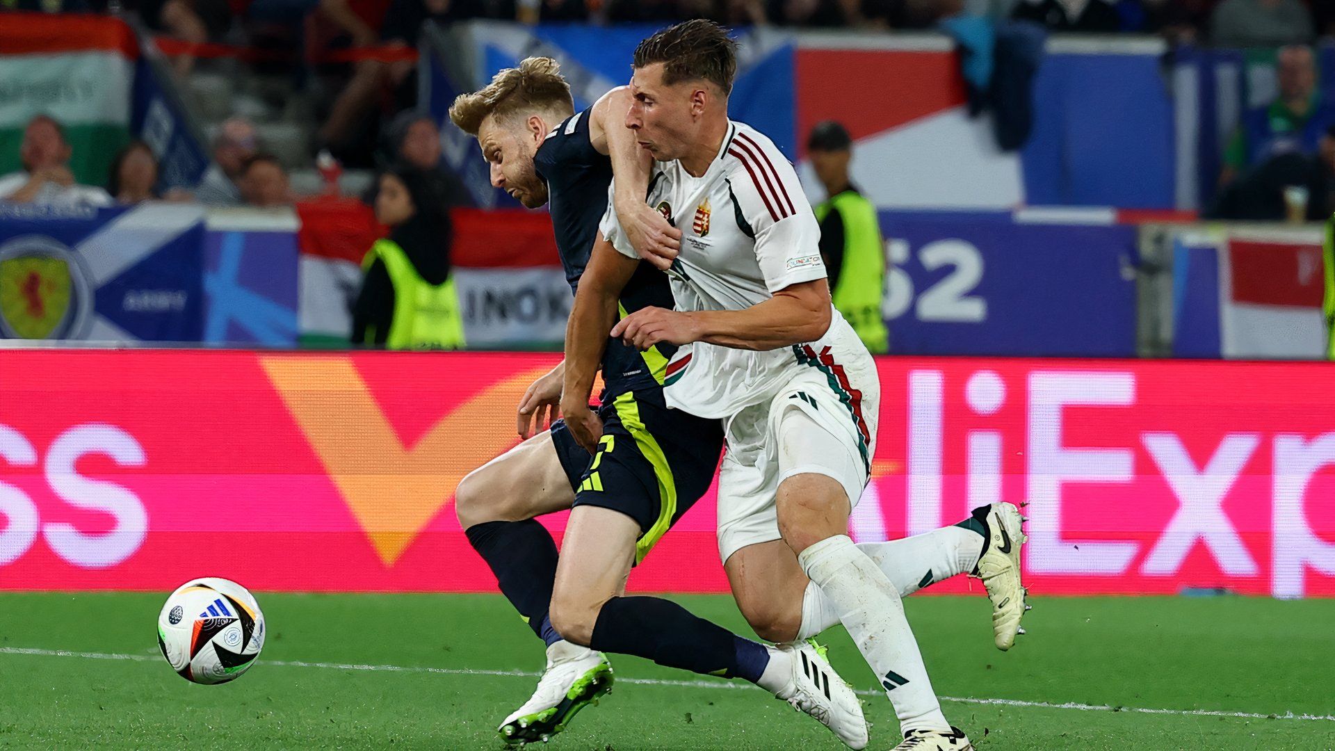 Stuart Armstrong playing for Scotland