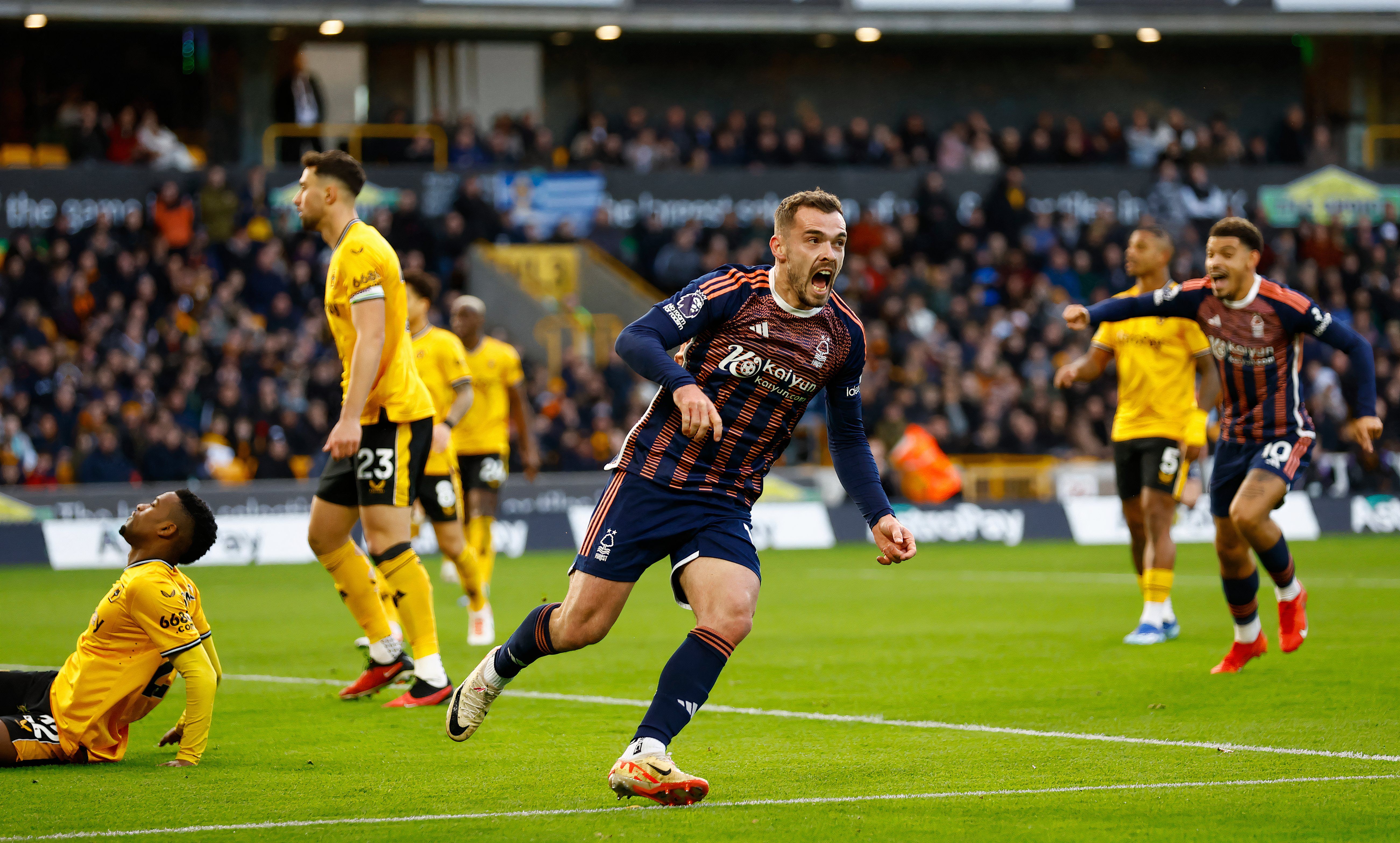 Harry Toffolo celebrating