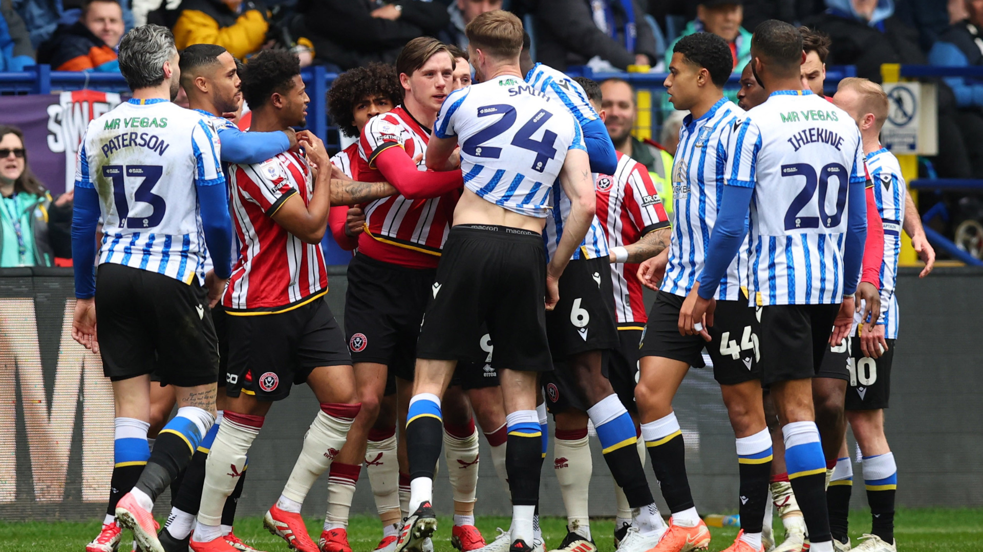 Sheffield Wednesday players vs Sheffield United