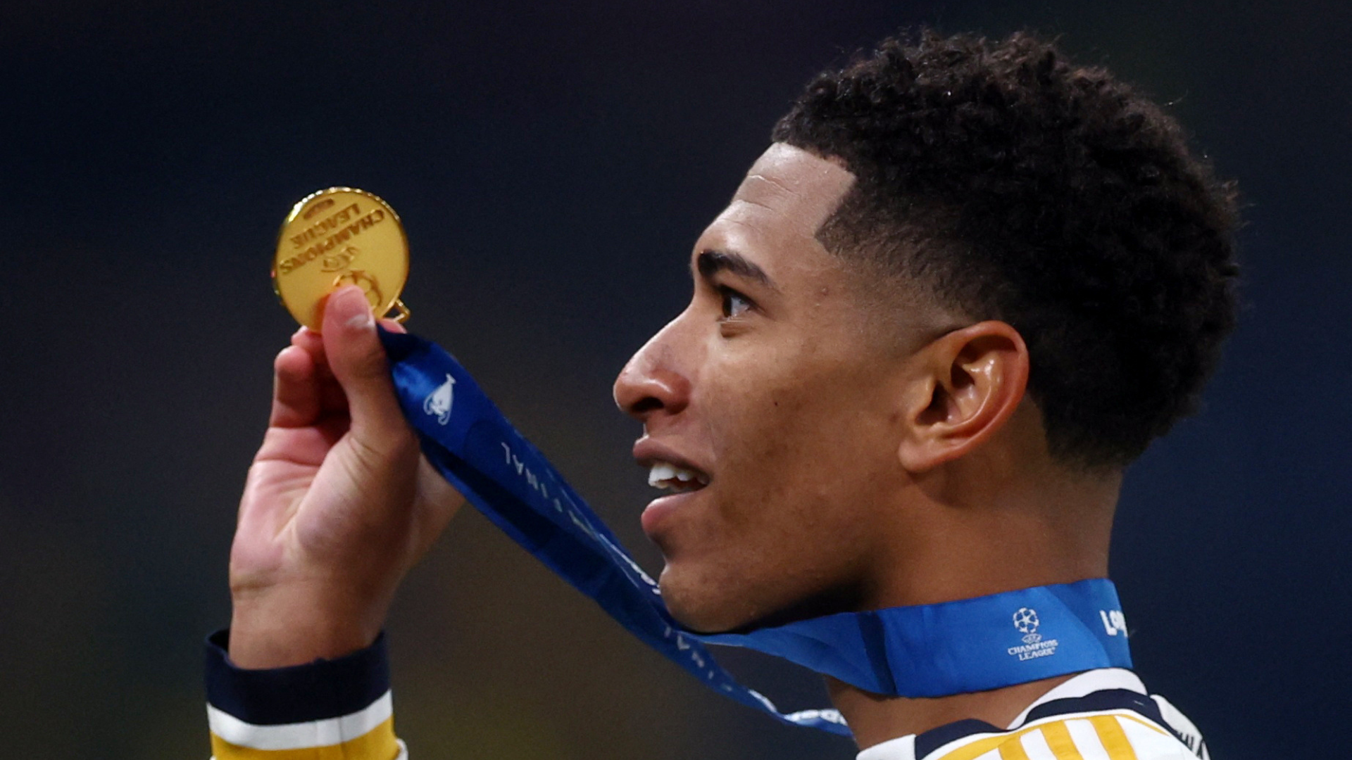 Jude Bellingham with Champions League winners medal