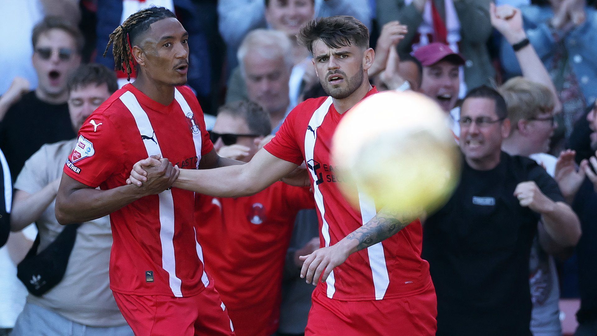 Leyton Orient's Charlie Kelman celebrates scoring their second goal