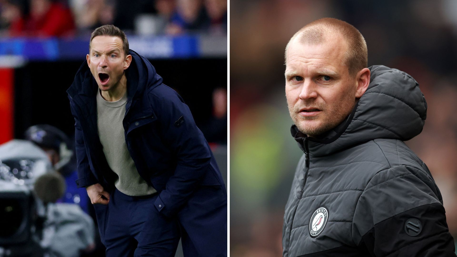 Pepijn Lijnders (left) & Liam Manning (right)