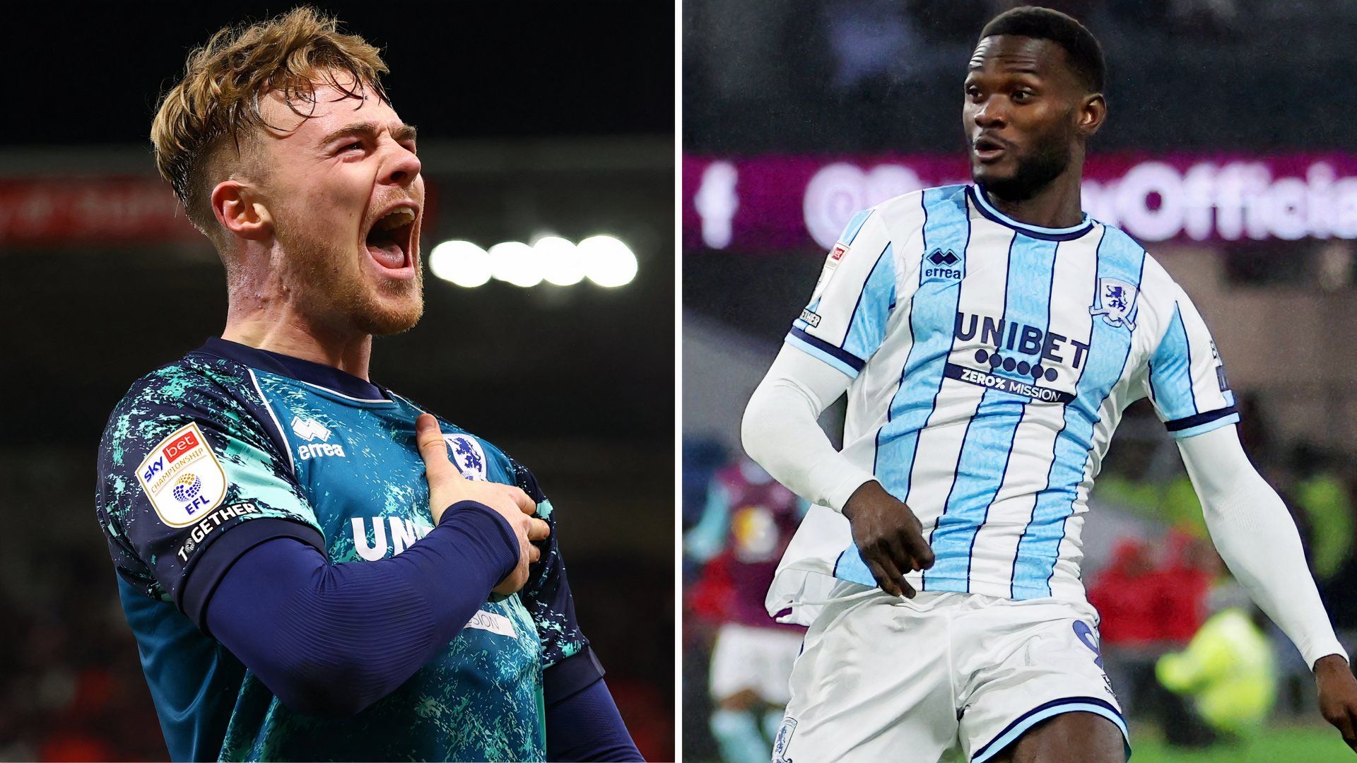 Middlesbrough's Tommy Conway, Emmanuel Latte Lath