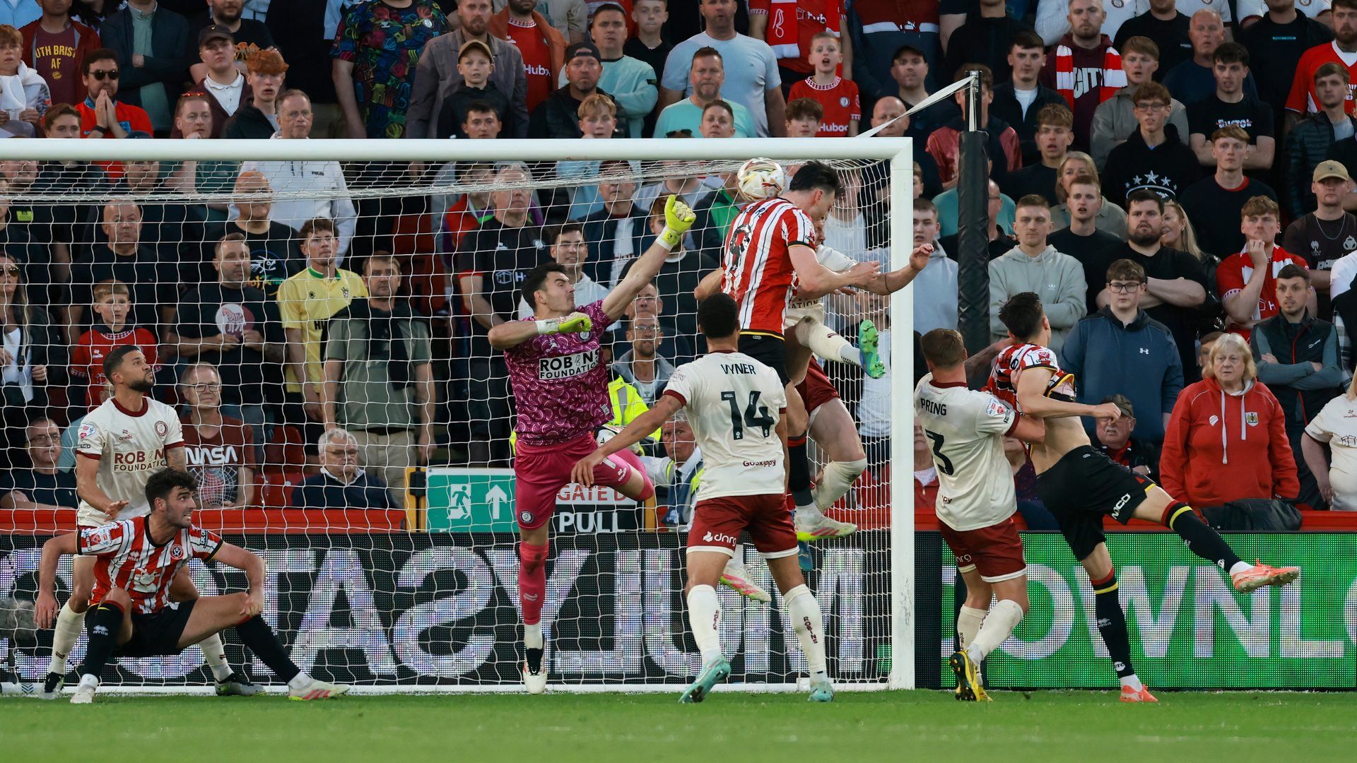 Kieffer Moore scores v Bristol City 1 