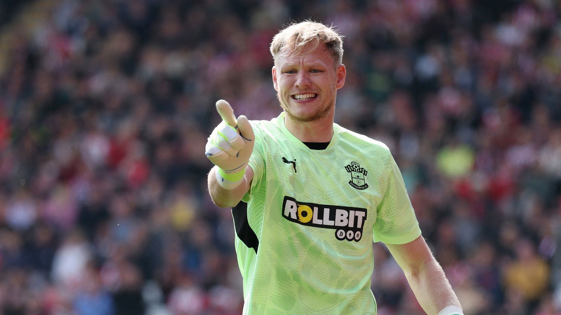 Southampton v Fulham - St Mary's Stadium, Southampton, Britain - April 26, 2025 Southampton's Aaron Ramsdale reacts Action Images via Reuters/John Sibley