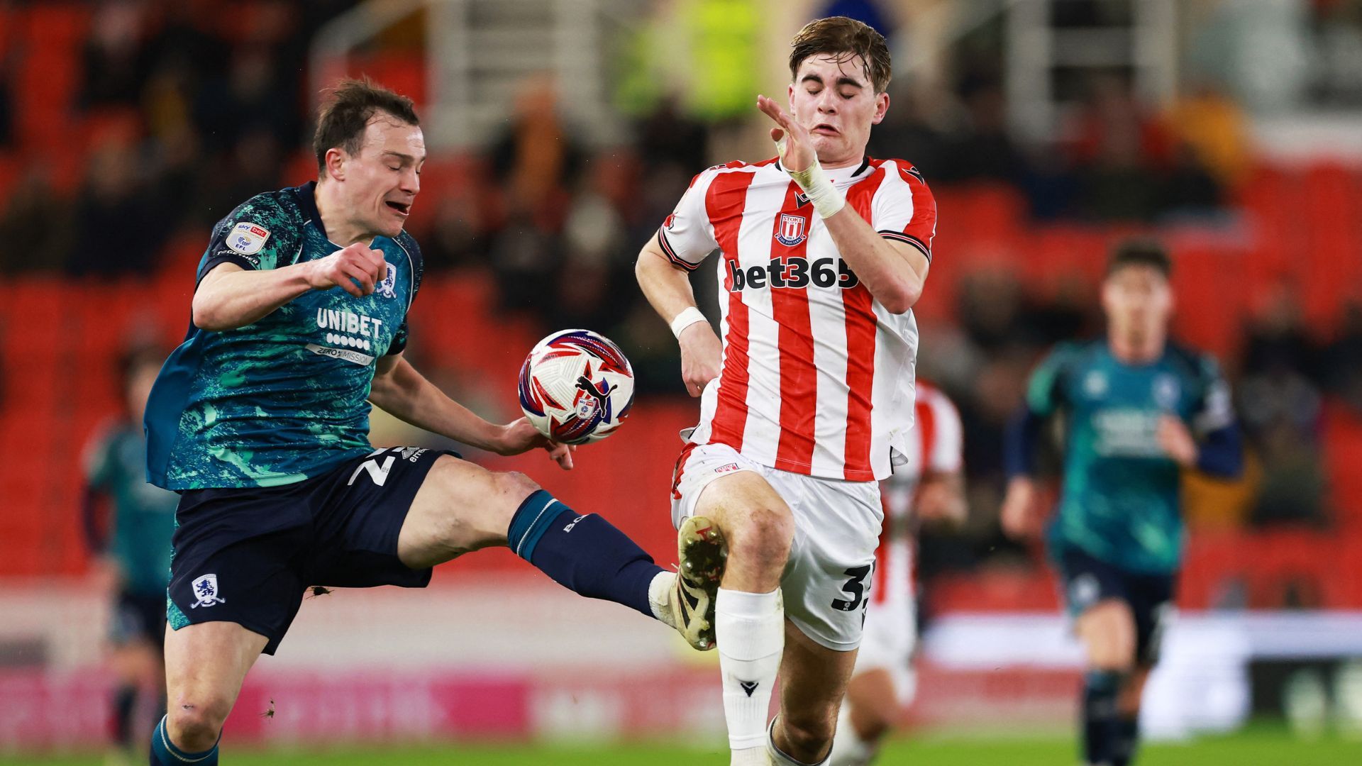 Nathan Lowe in action for Stoke City