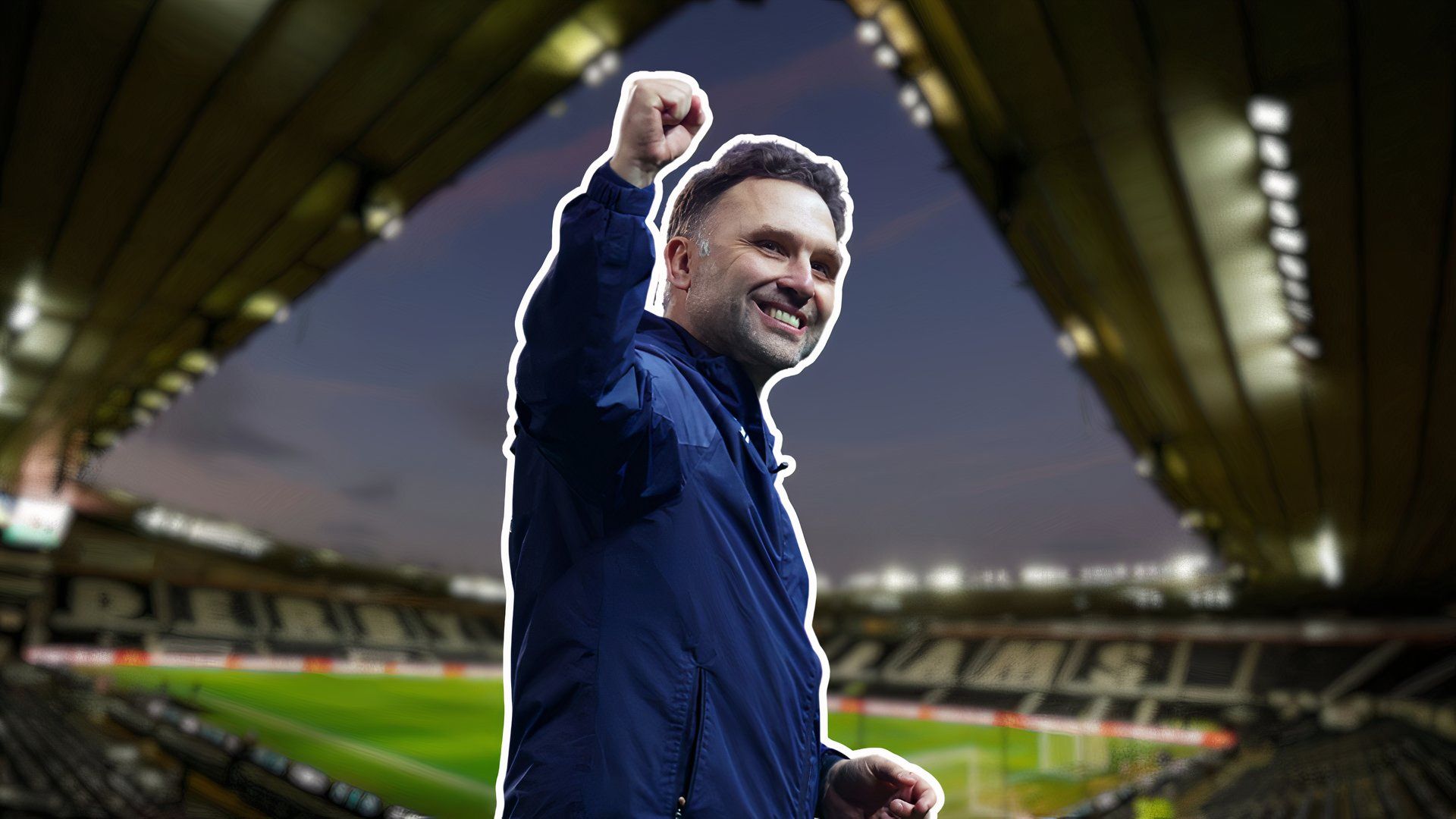 Derby County manager John Eustace