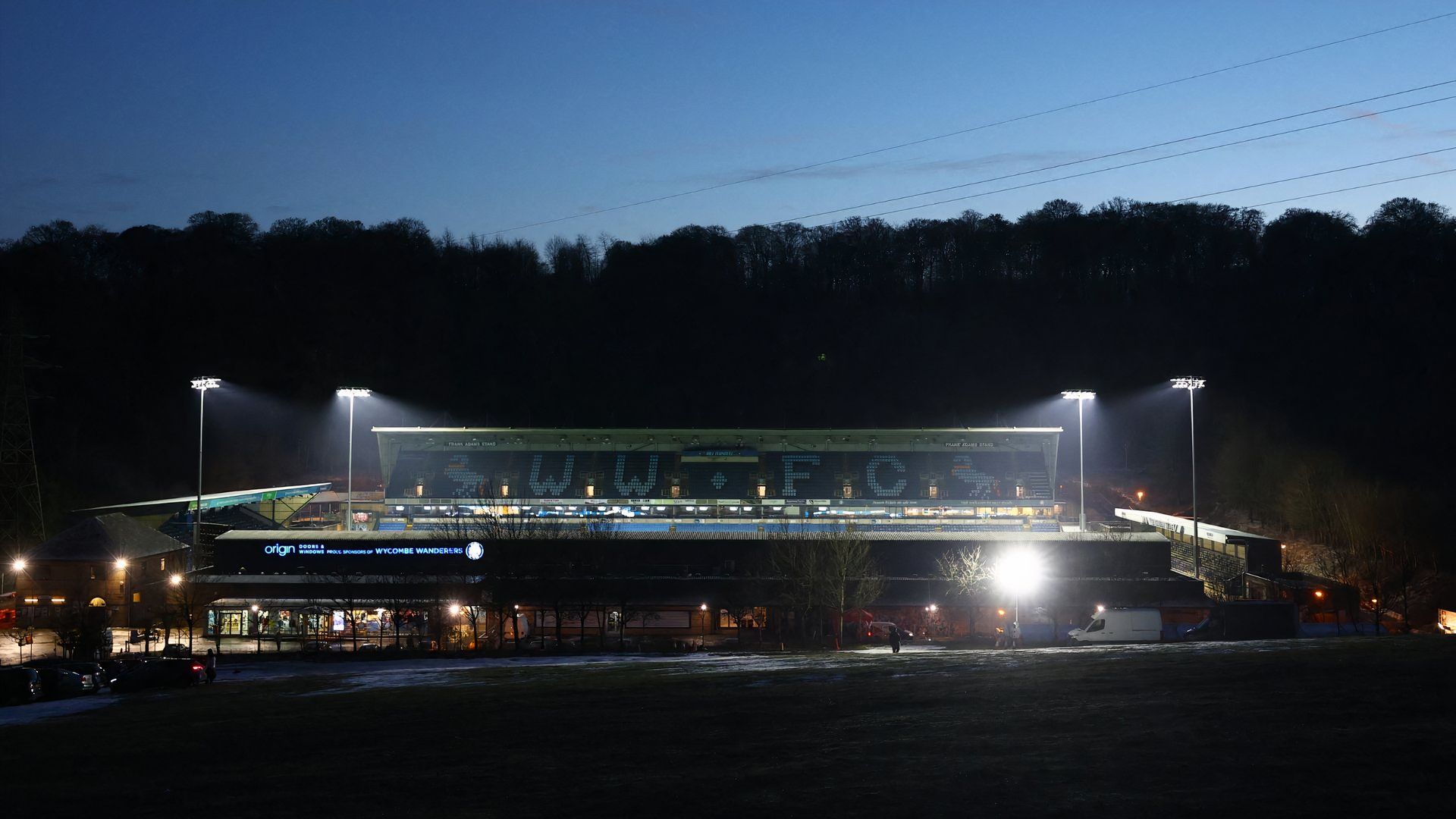 General view of Adams Park
