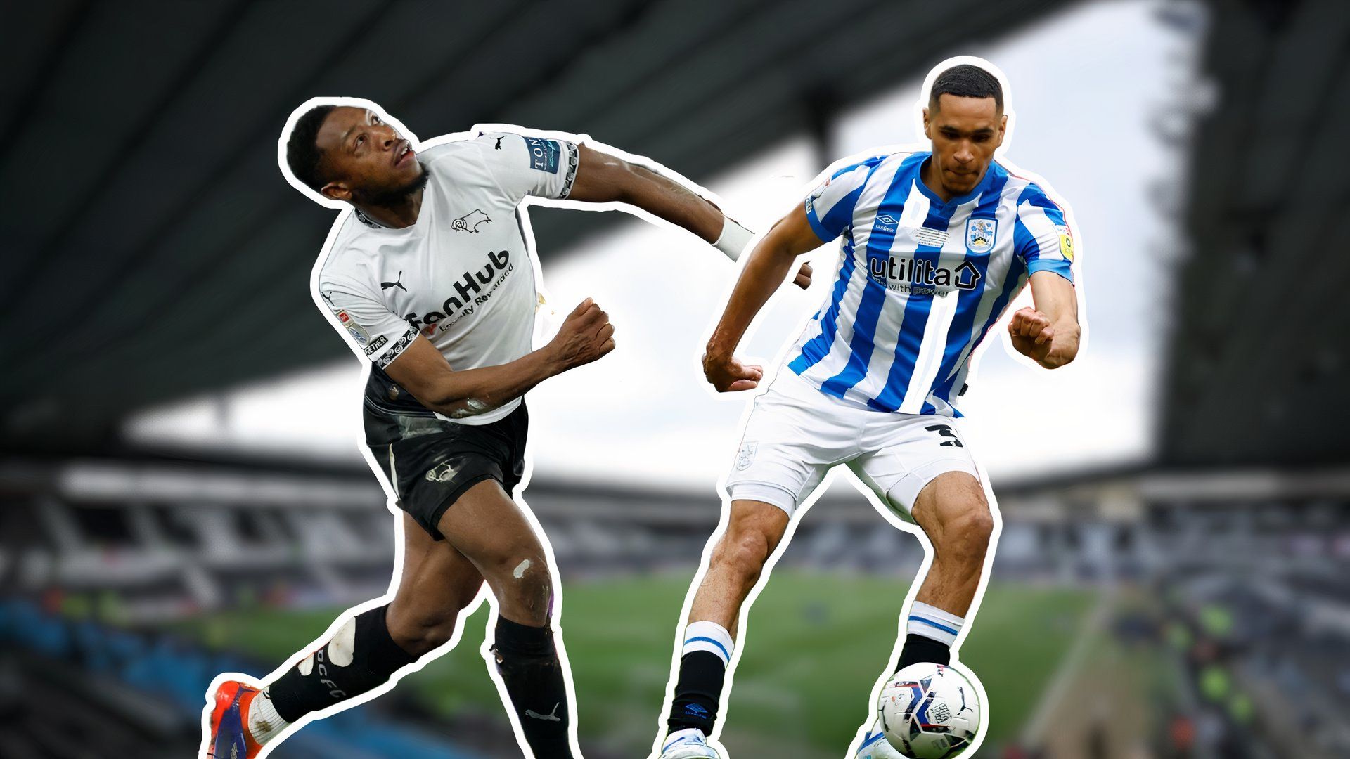 Jon Russell, Ebou Adams, Pride Park